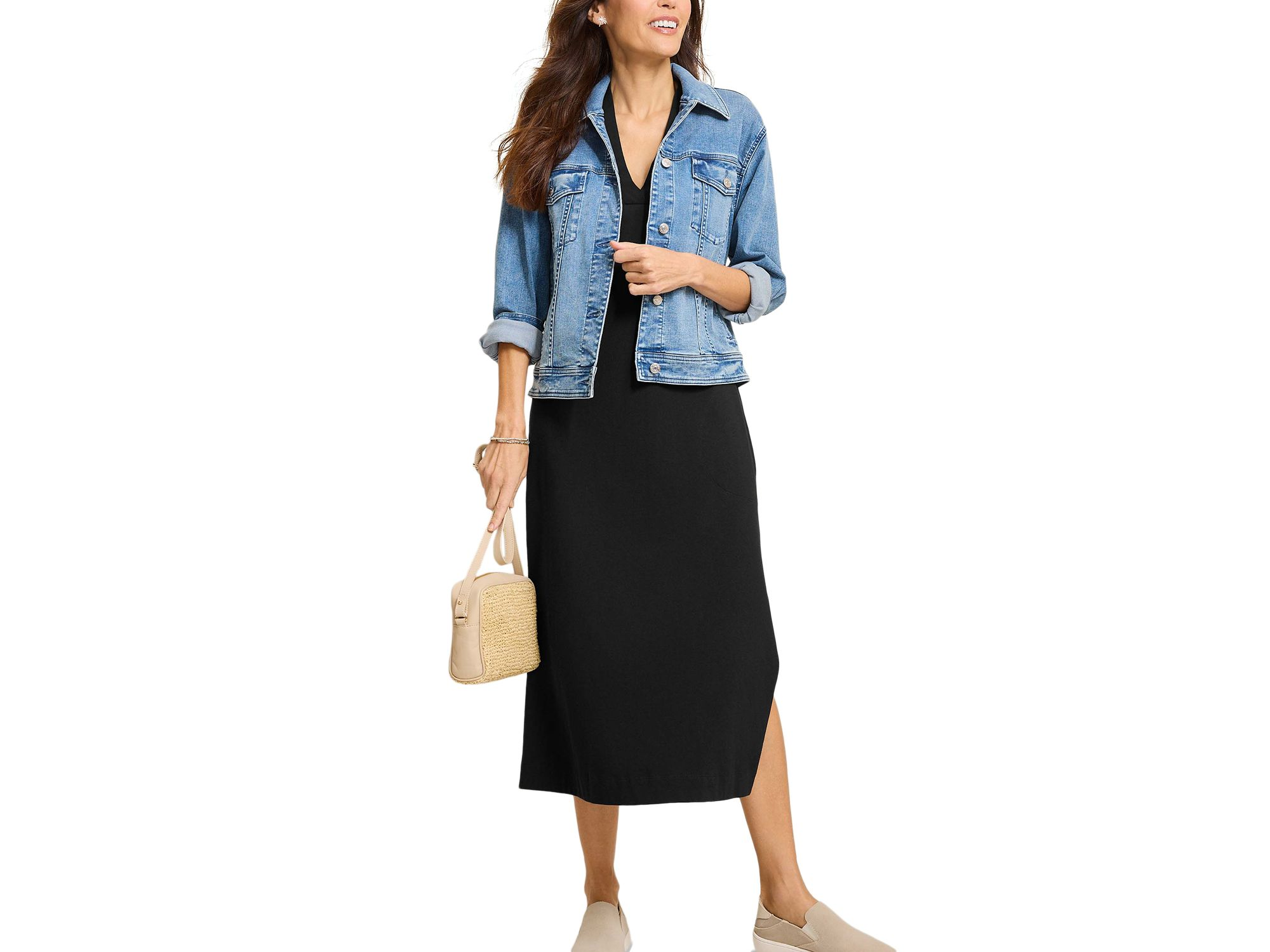 Islandscape Jersey Midi Dress — Image 3
