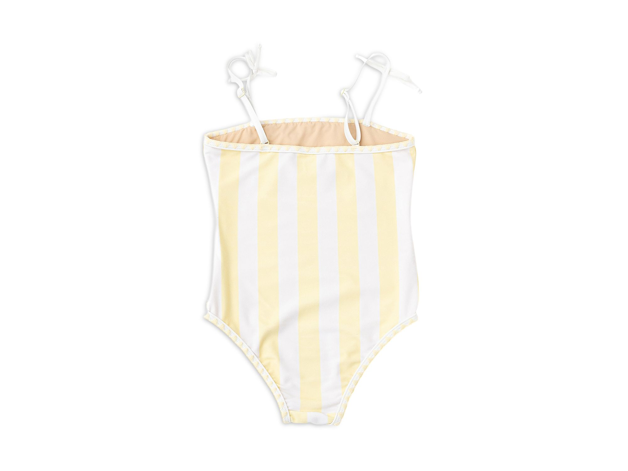 Girls' Embroidered Butter Striped Swimsuit - Little Kid — Image 3