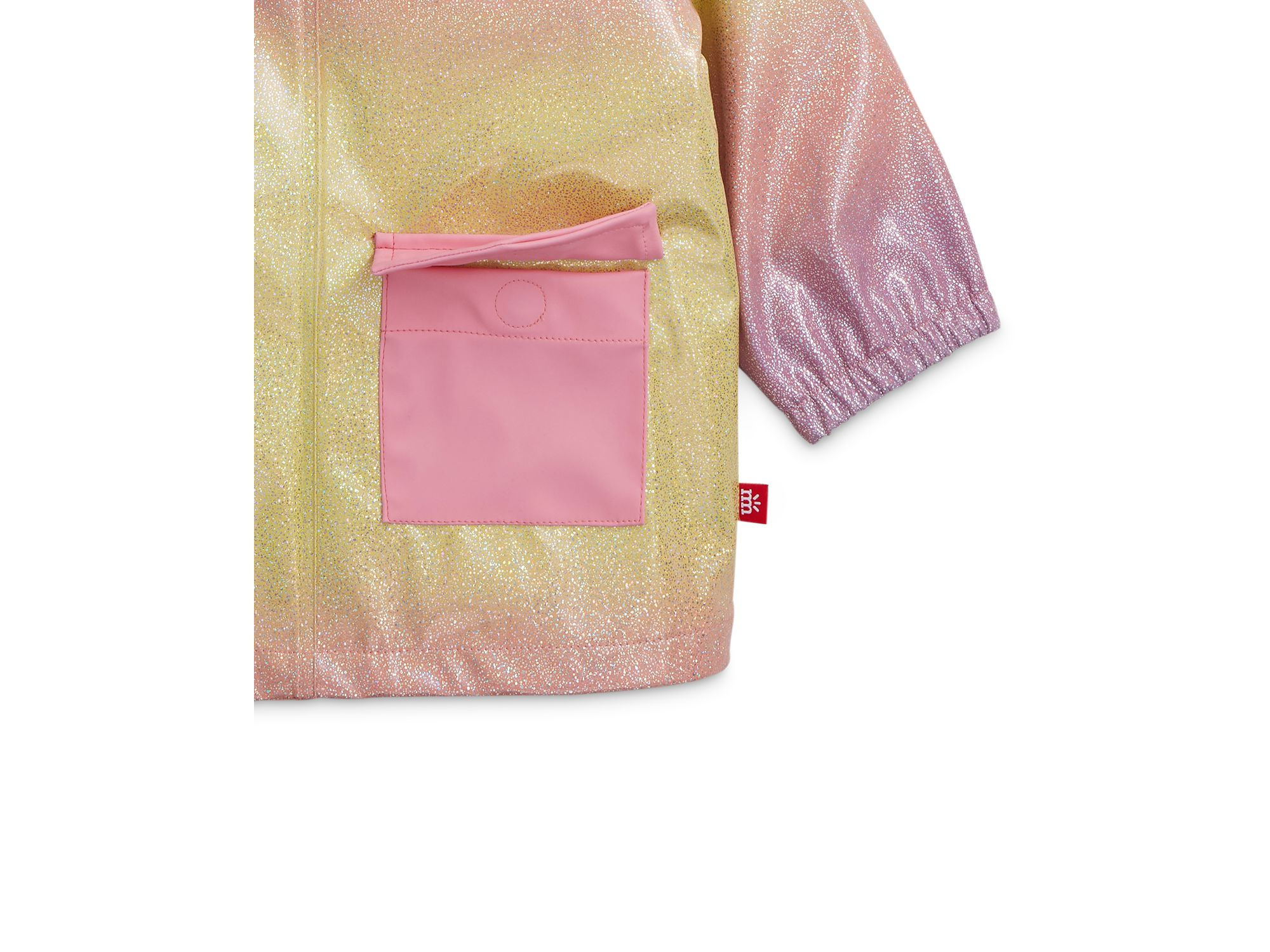 Girls' Unicorn Sparkle Print Magnetic Raincoat - Little Kid, Big Kid — Image 5