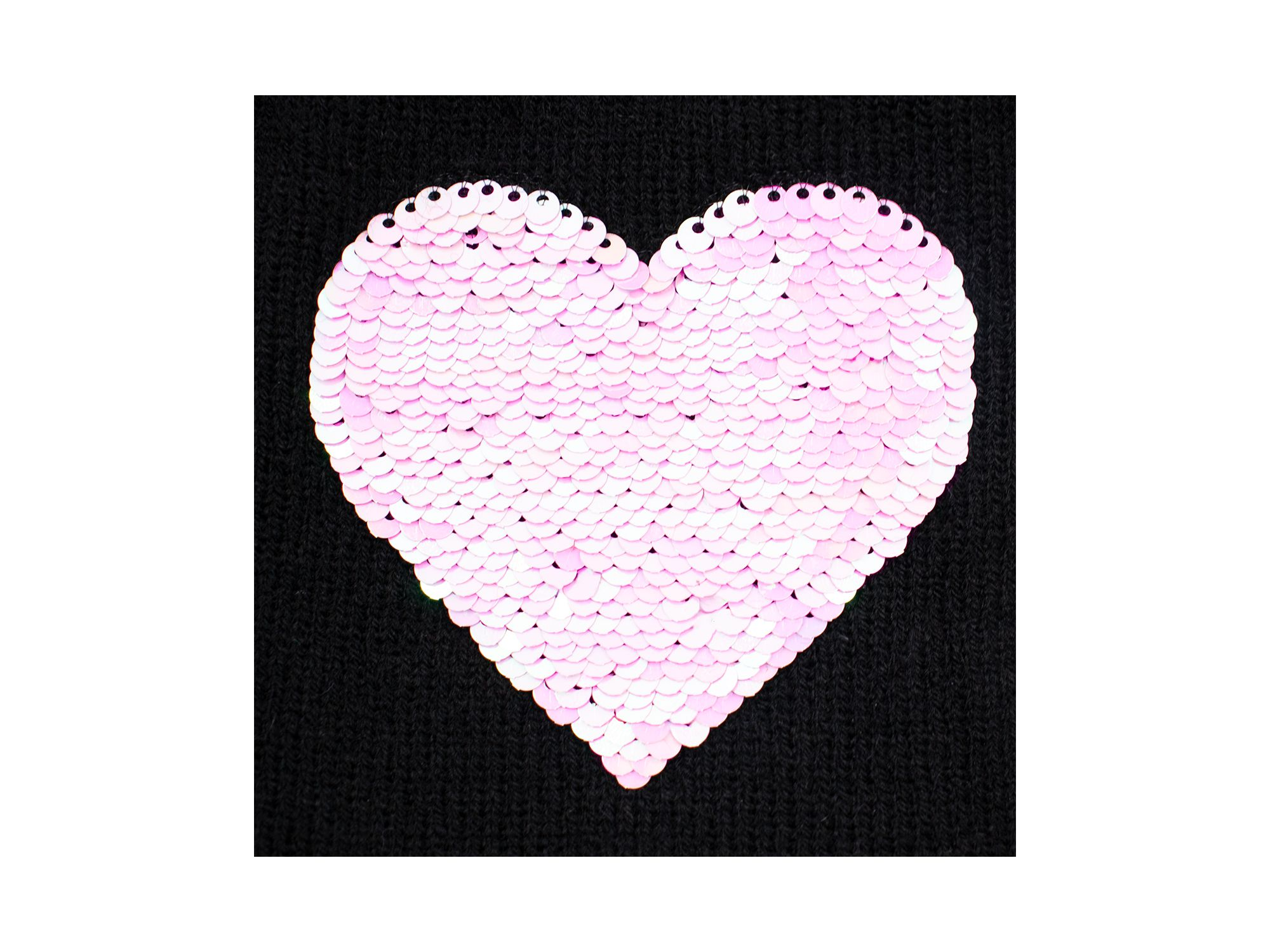 Girls' Knit Heart Hat with Pom Detail - Big Kid — Image 3