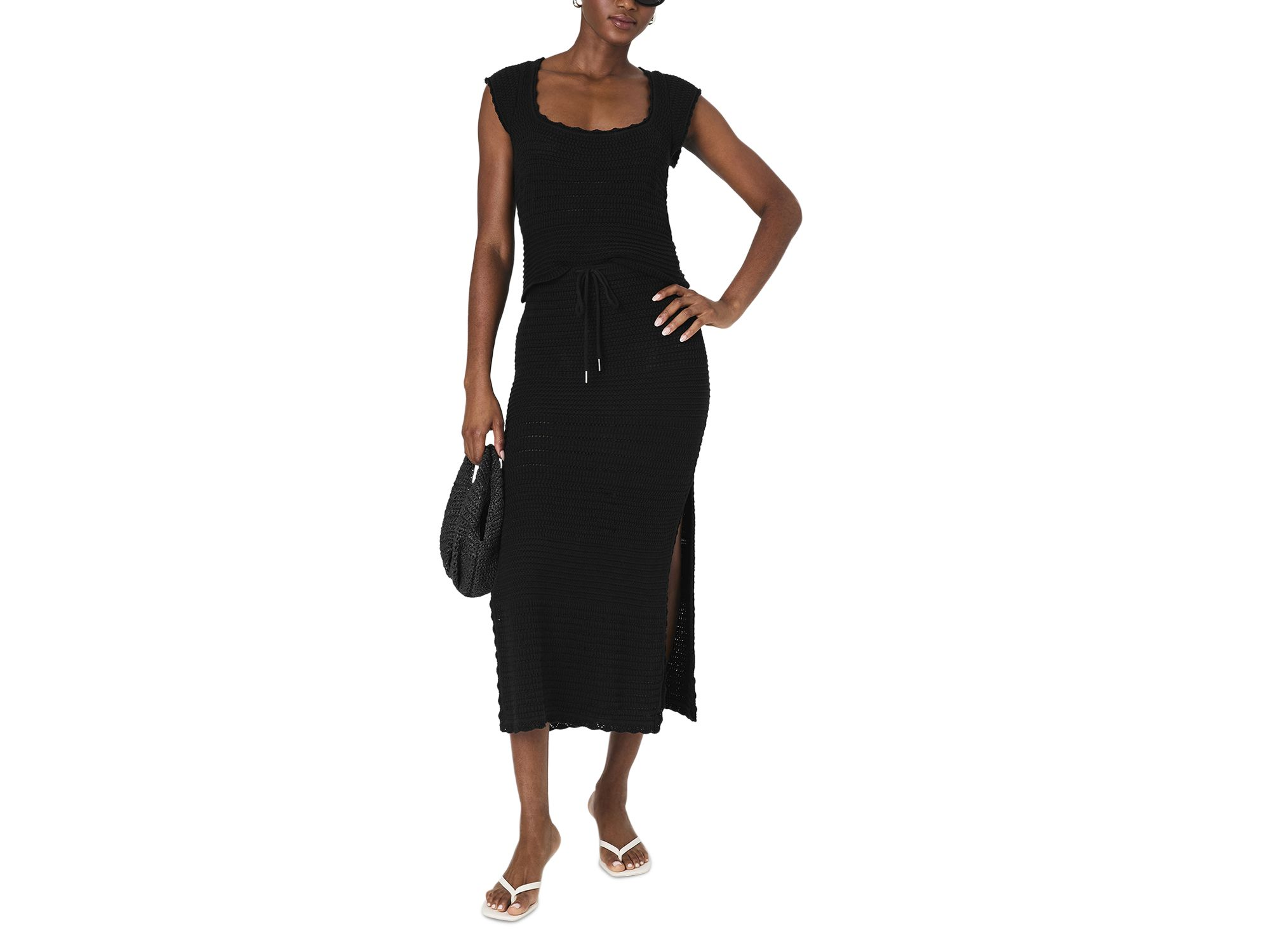 Nellis Collage Sleeveless Top & Side Slit Skirt — Image 20