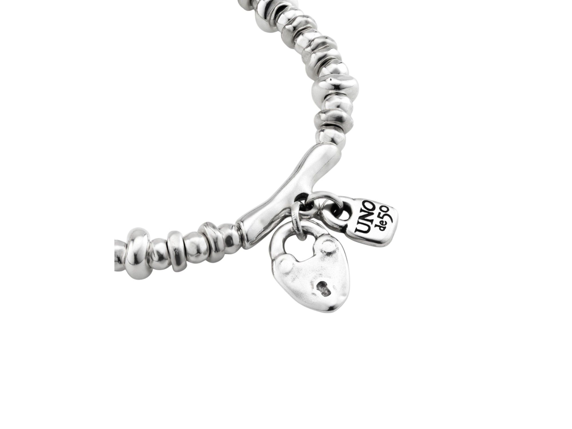 Sterling Plated Beaded with Charms Bracelet — Image 3