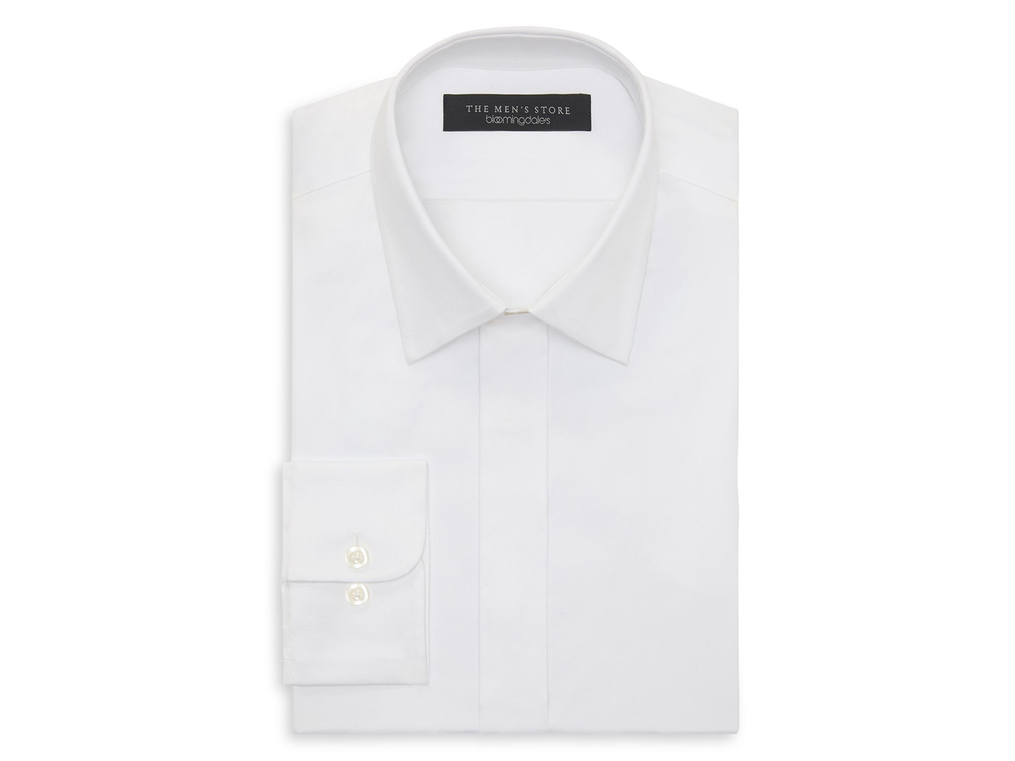 Slim Fit Covered Placket Tuxedo Shirt - Exclusive — Image 5