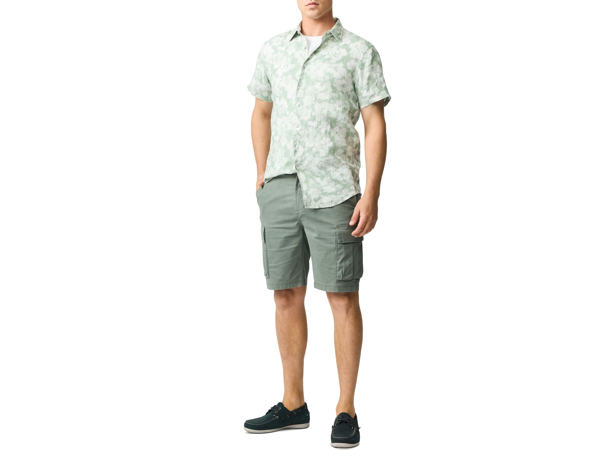 Springflat Slim Fit Short Sleeve Linen Shirt — Image 6