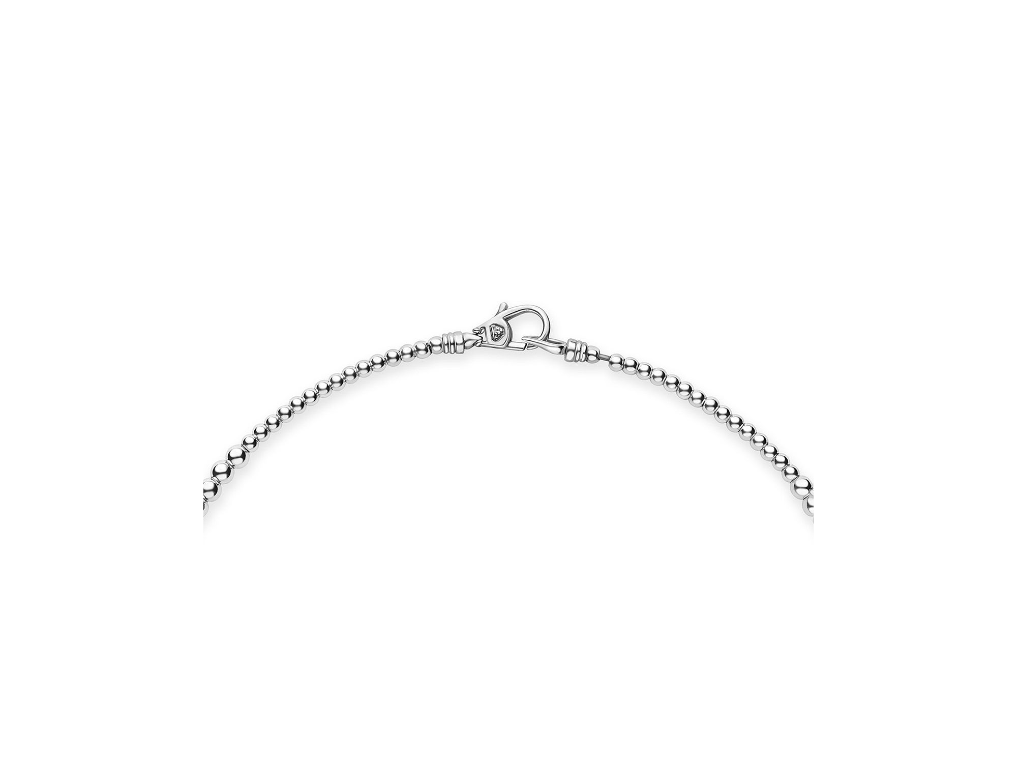 Sterling Caviar Bubbly Petite Graduated Bead Collar Necklace, 18" — Image 5