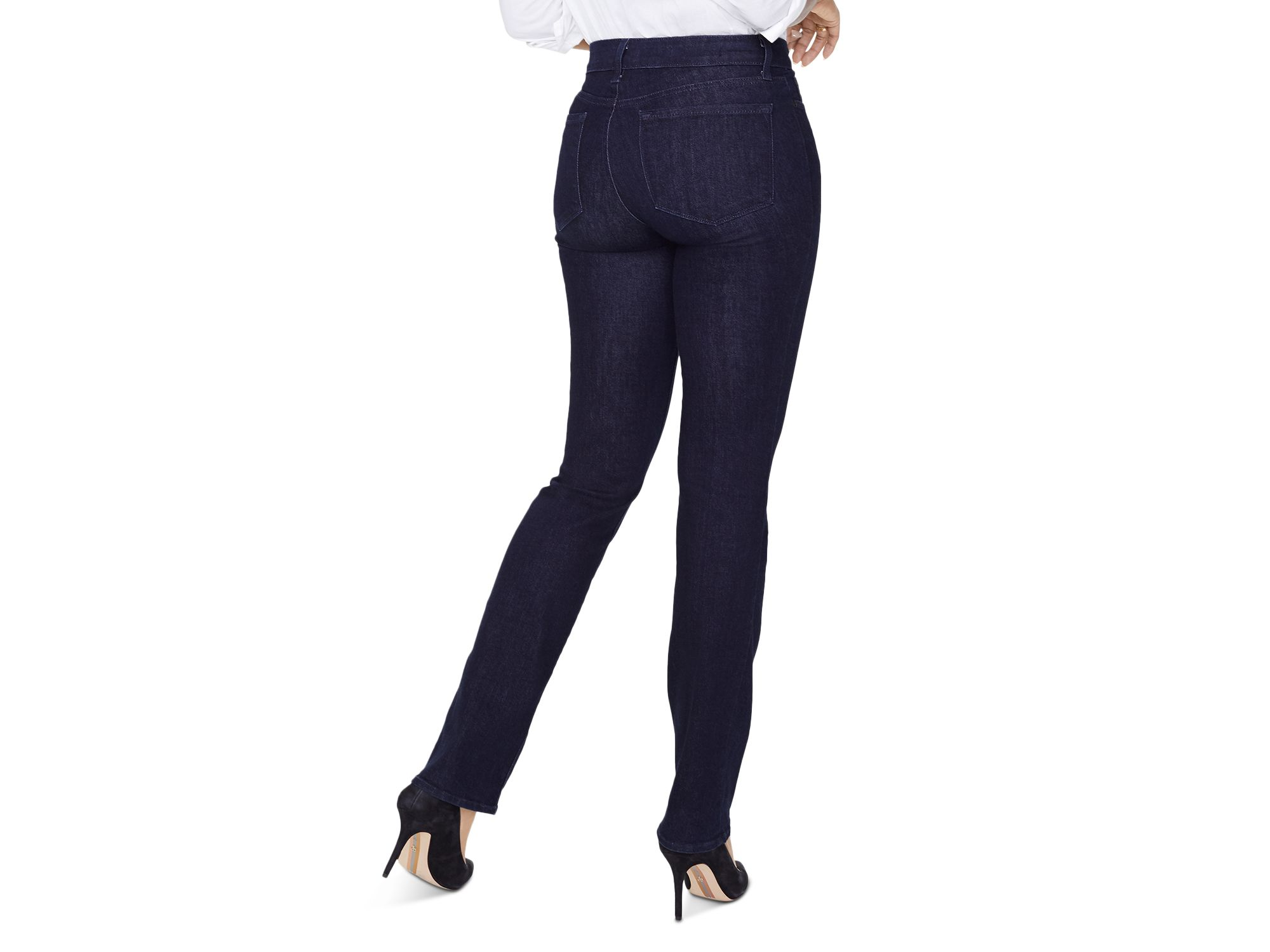 Petite Marilyn High Rise Straight Jeans in Quinn — Image 4