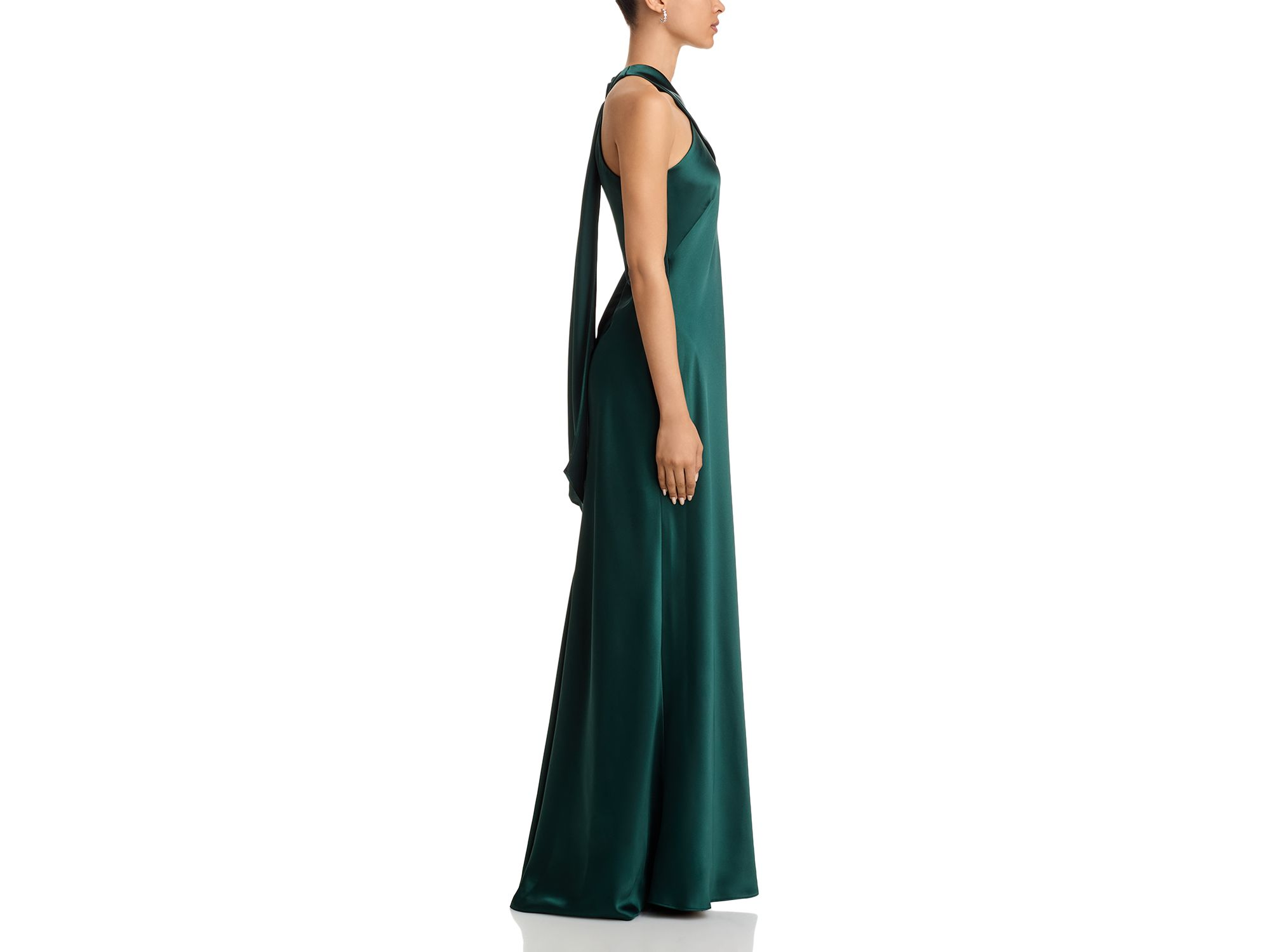 Sleeveless Satin Gown - Exclusive — Image 5