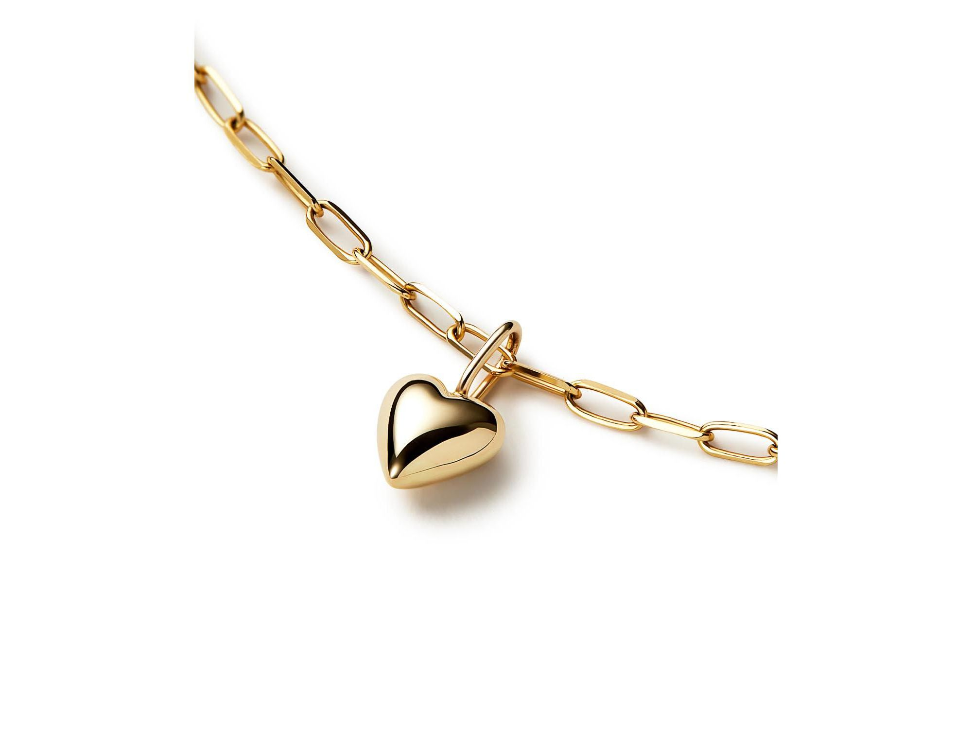 10K Gold Heart Bracelet — Image 5