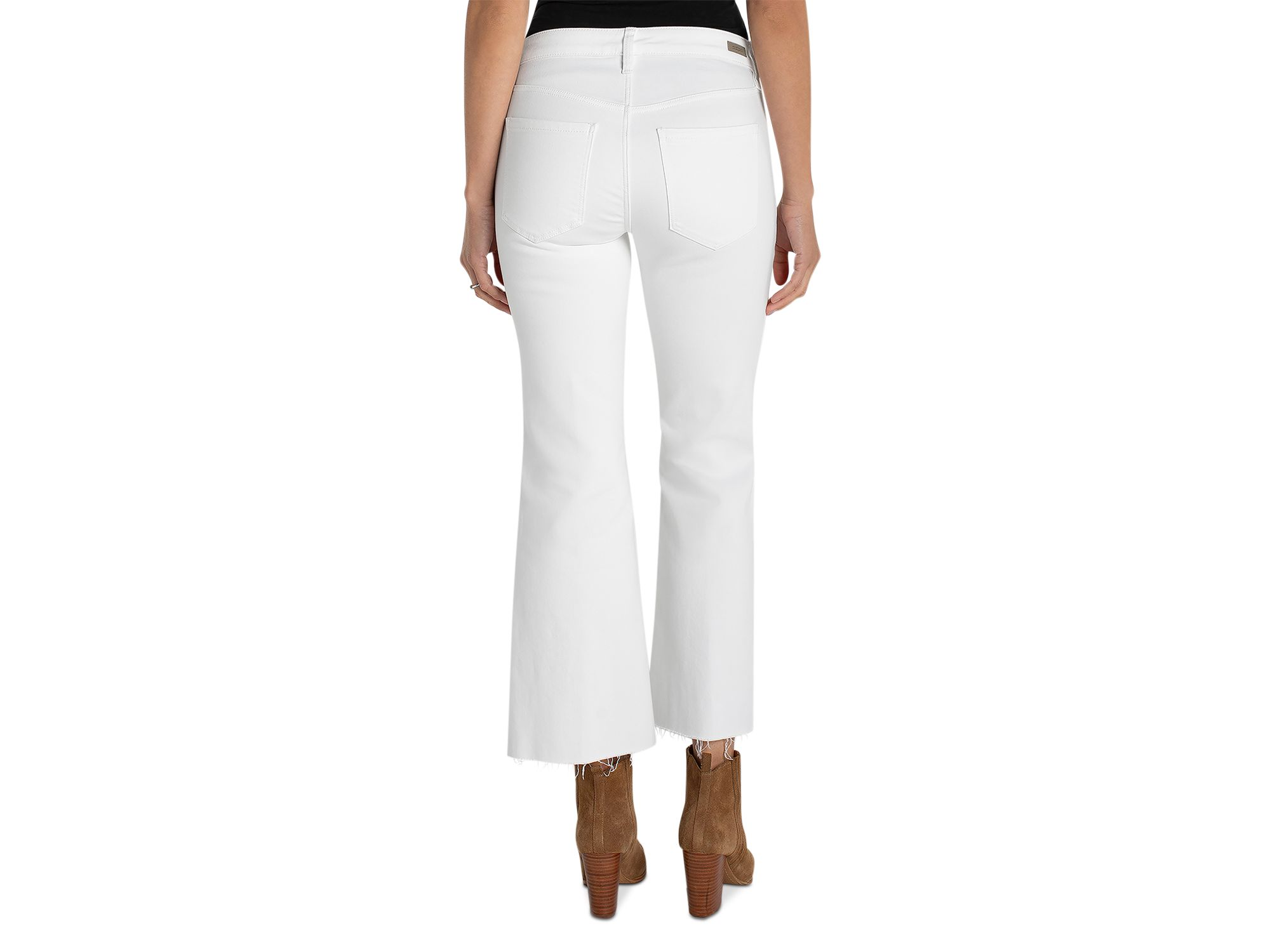 Hannah Crop Flare Twisted Slit Pants — Image 3