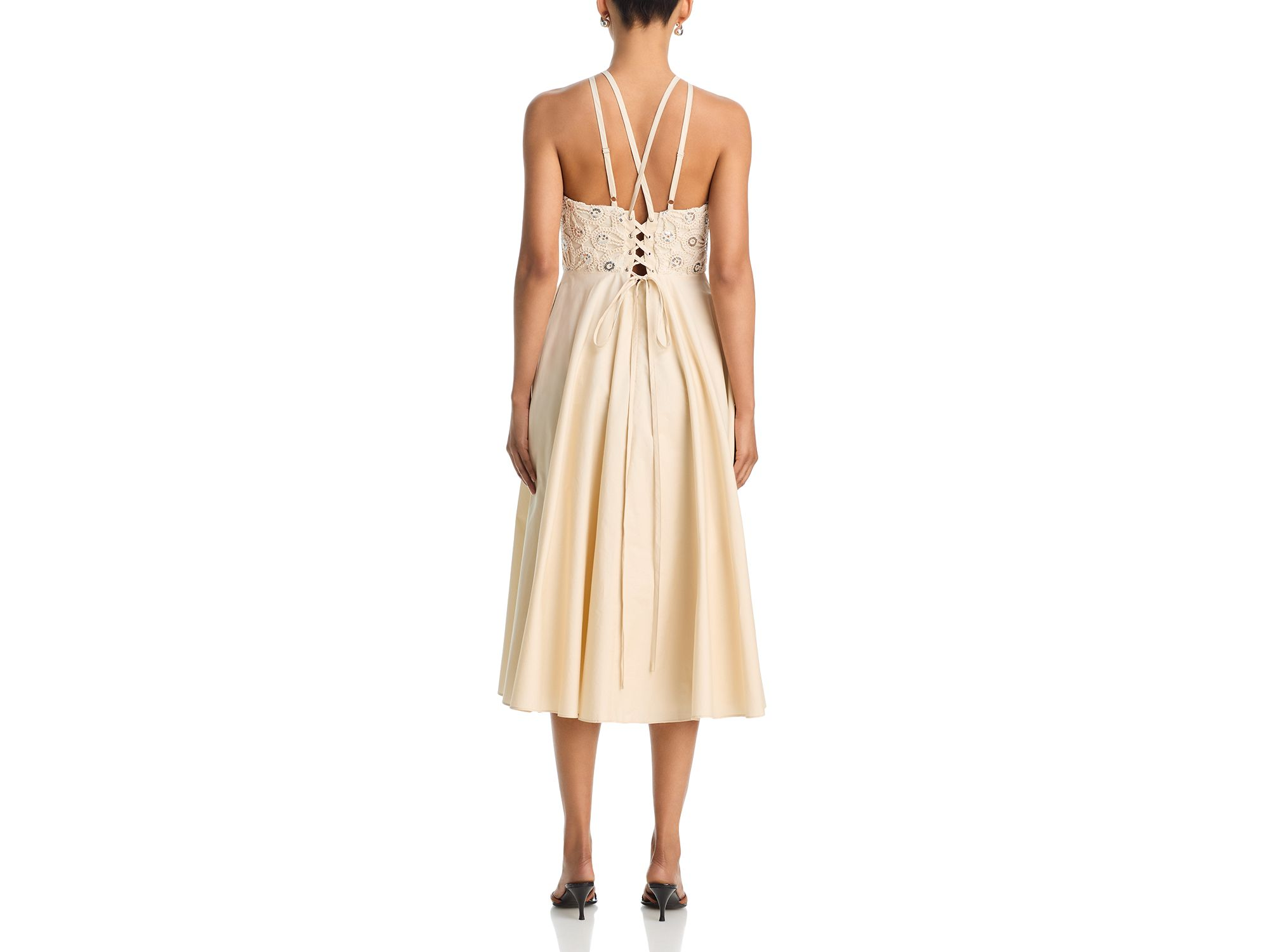 Mirror Crochet Midi Dress - Exclusive — Image 4