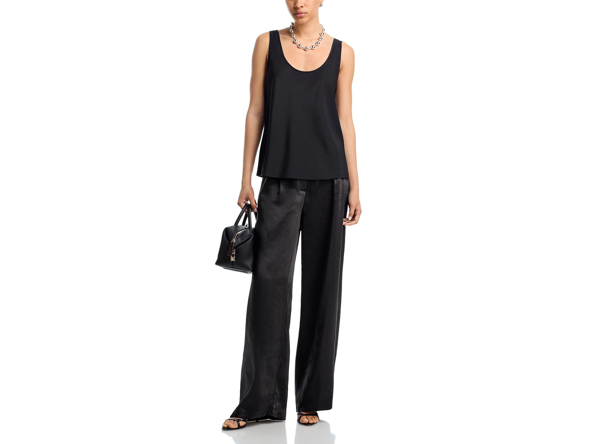 Satin Wide Leg Pants - Exclusive — Image 3