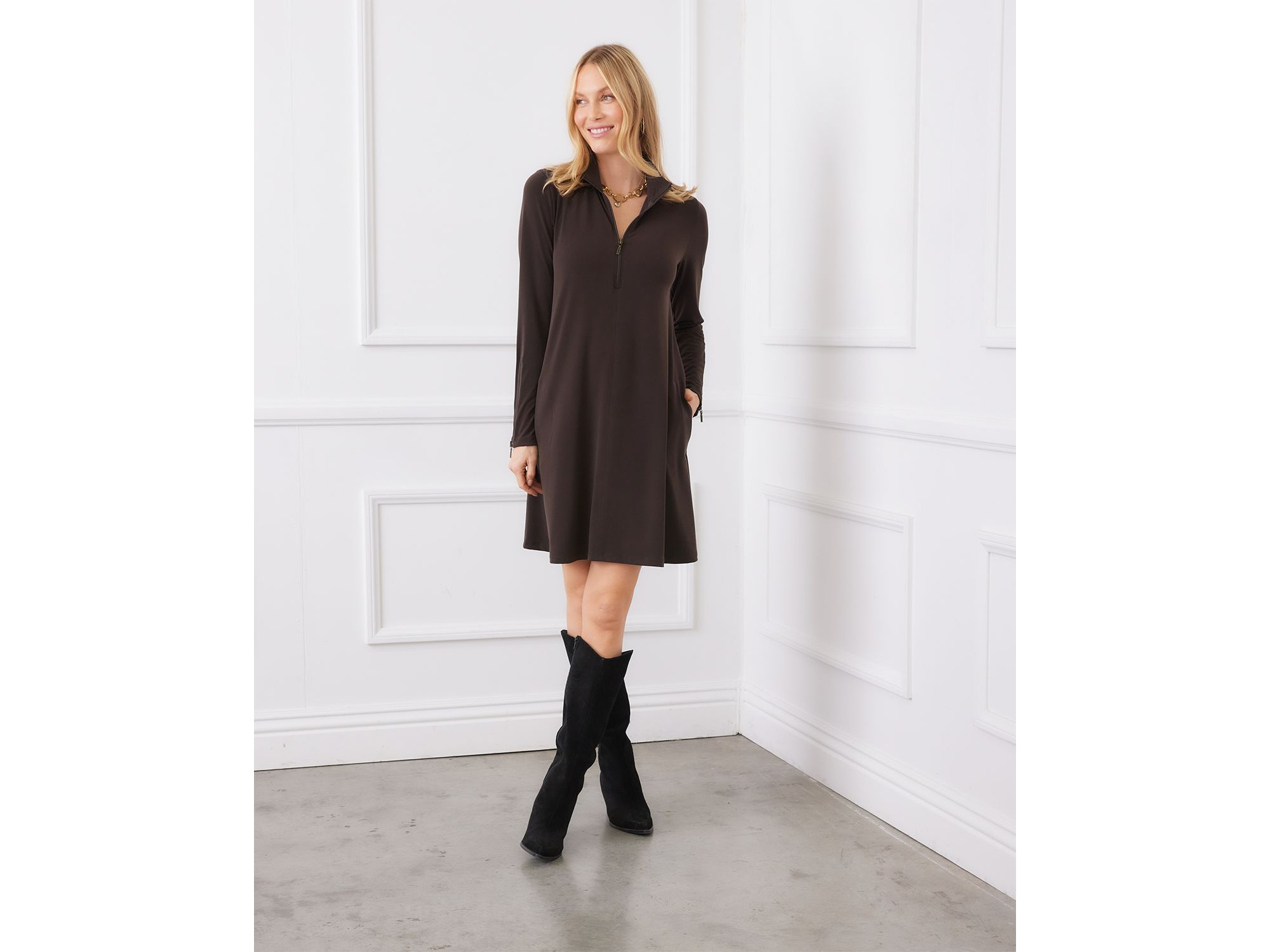 Zip Up Travel Dress — Image 5
