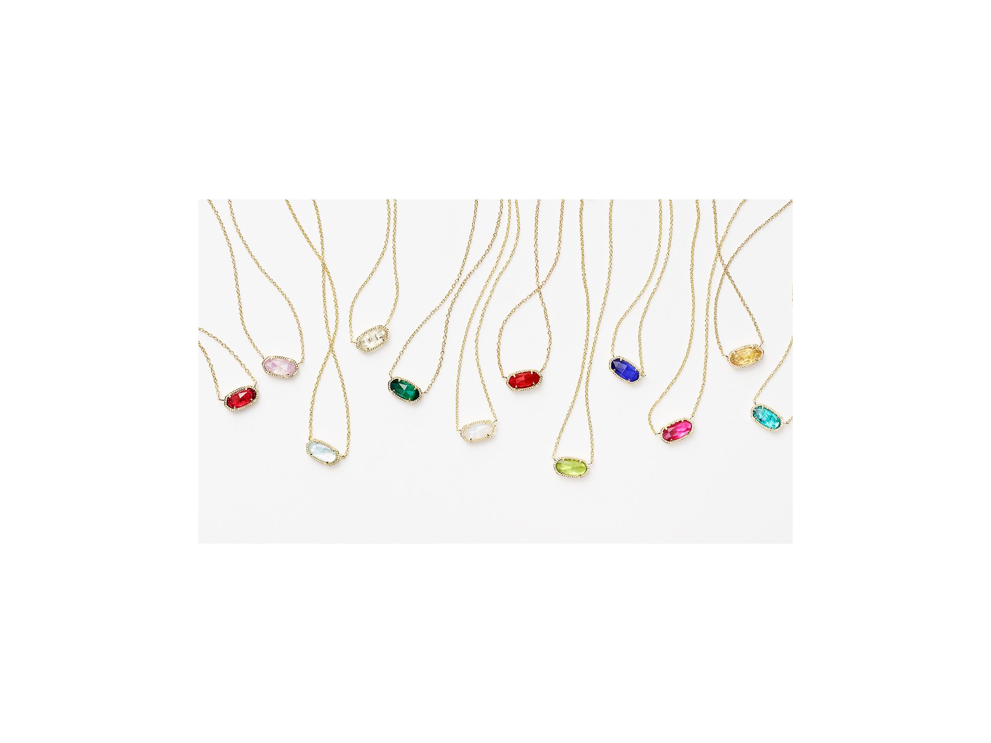 Elisa Birthstone Necklace, 15" — Image 5