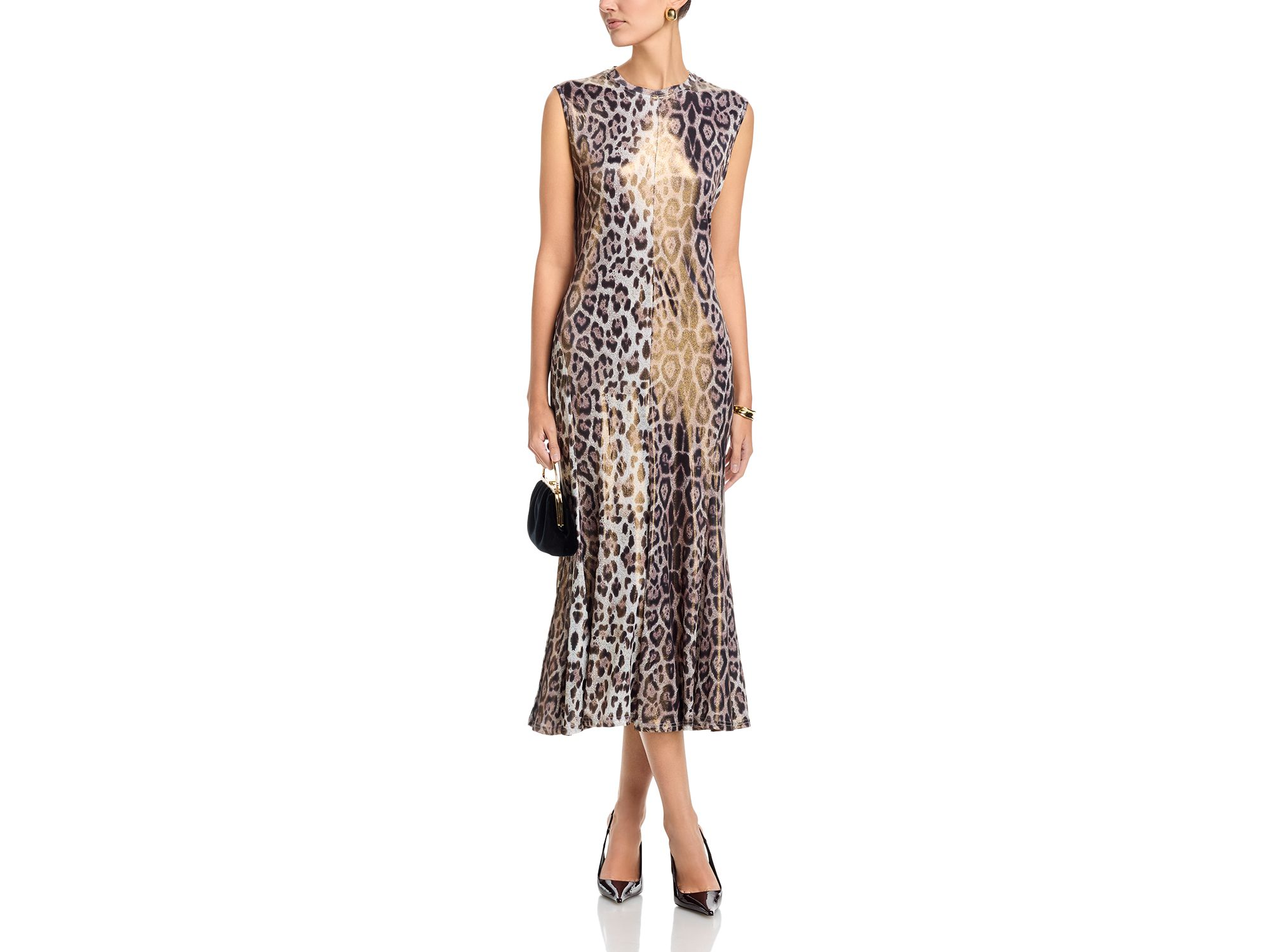 Leopard Fitted Maxi Dress — Image 4