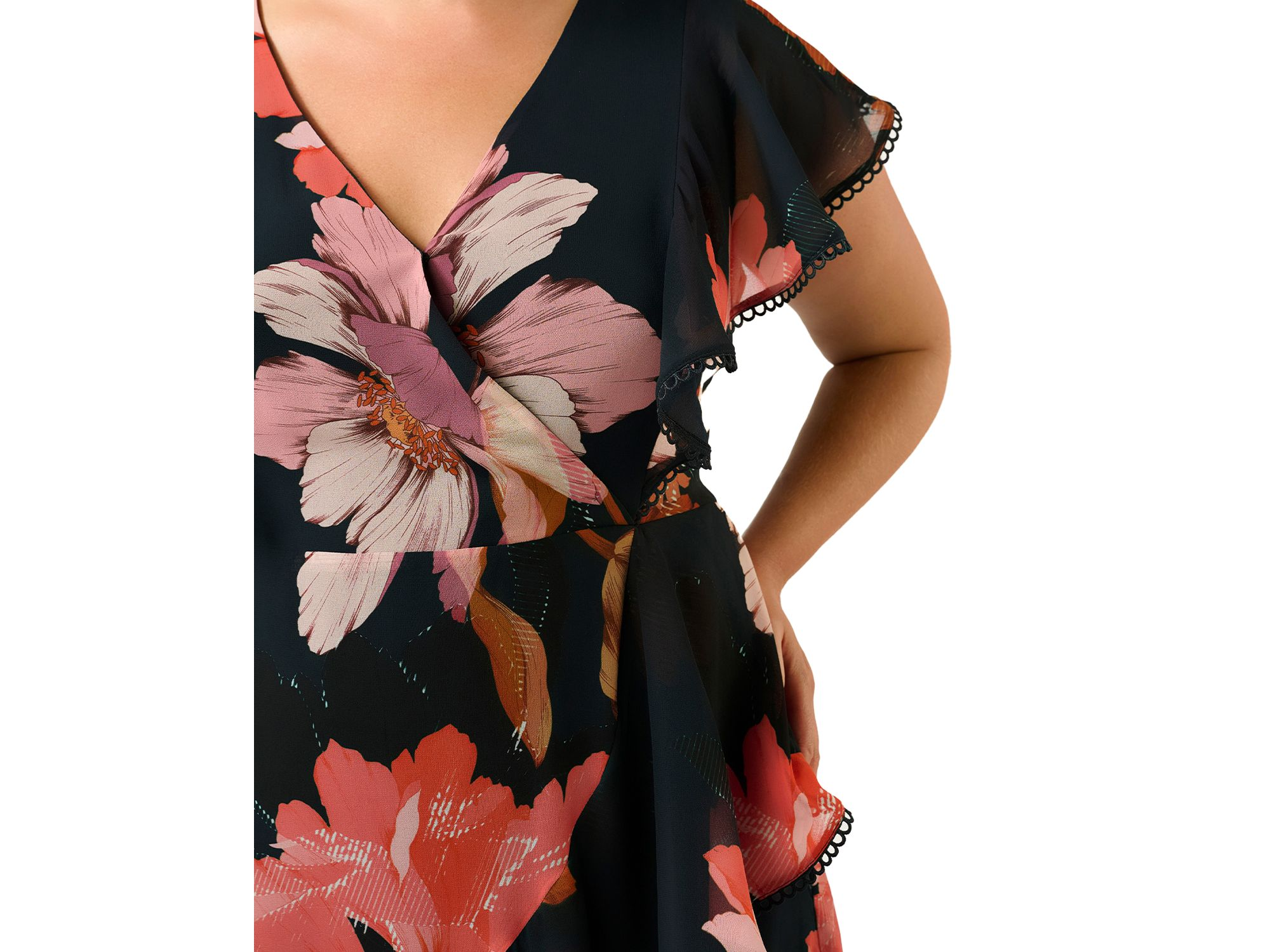 Elena Wrap Front Dress — Image 3