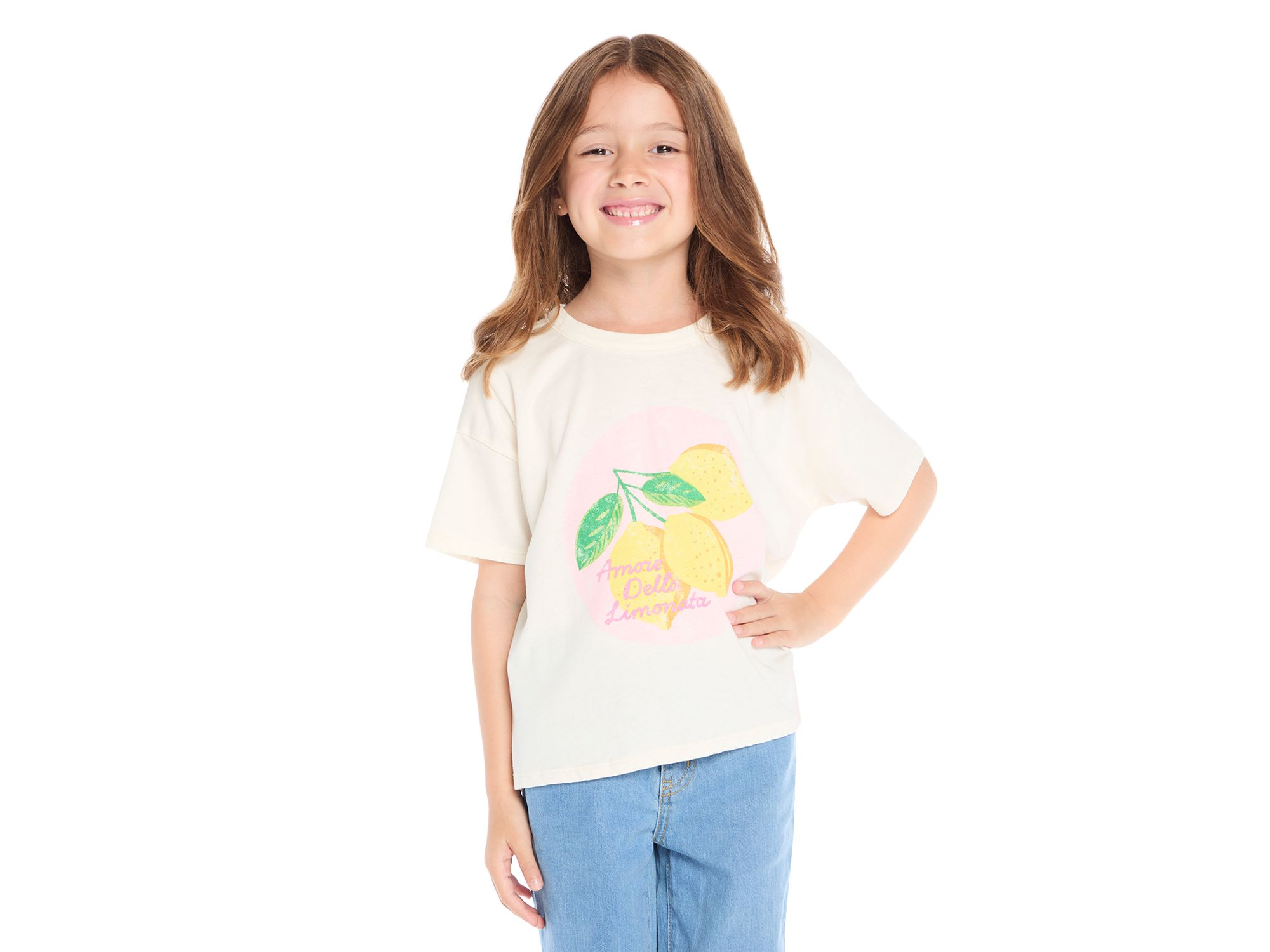 Girls' Lemonade Amore Graphic Short Sleeved Tee - Little Kid, Big Kid — Image 3