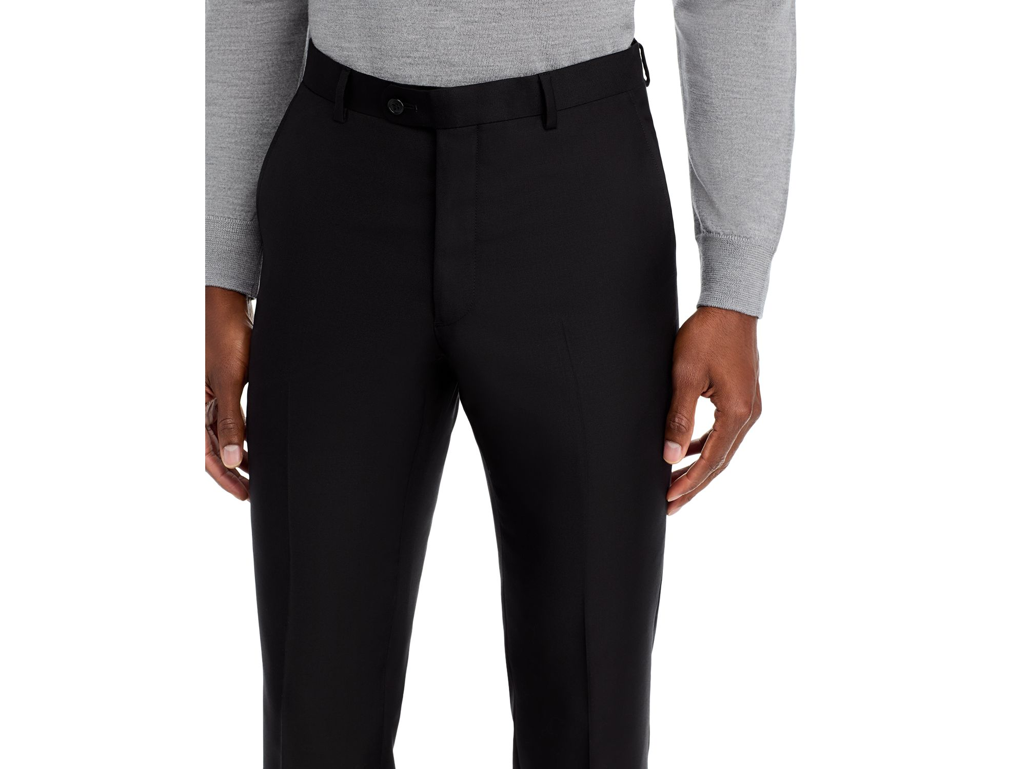 Wool Slim Fit Suit Pants — Image 4