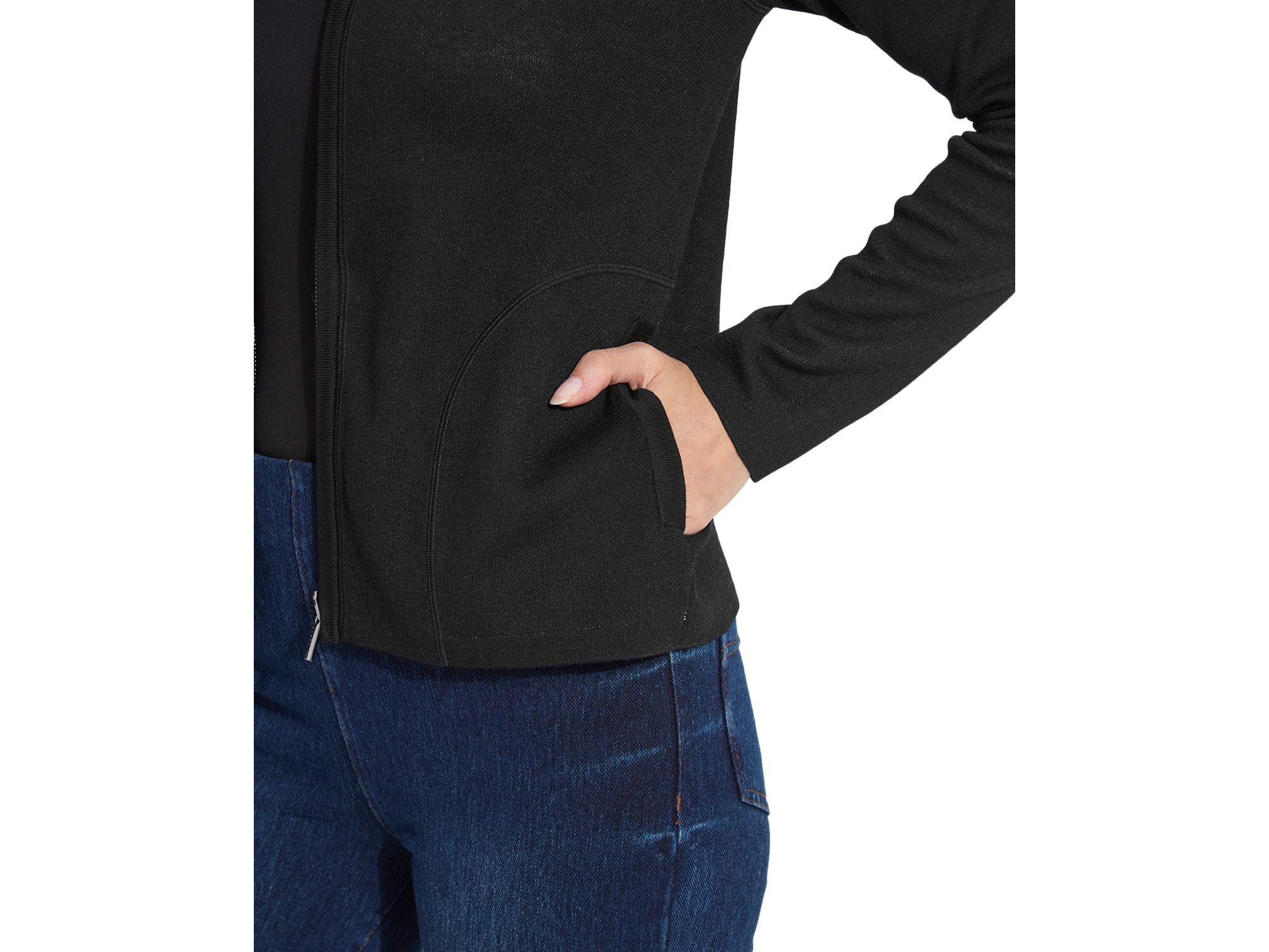Reversible Cashmere Zip Up Cardigan — Image 3