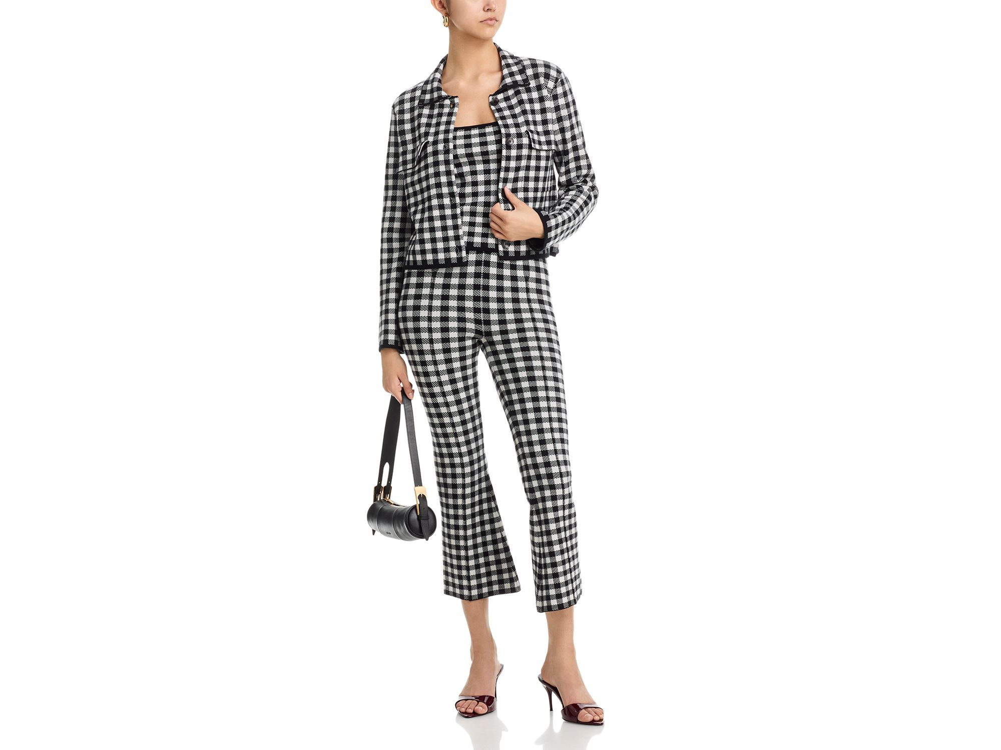 Gingham Knit Jacket - Exclusive — Image 7