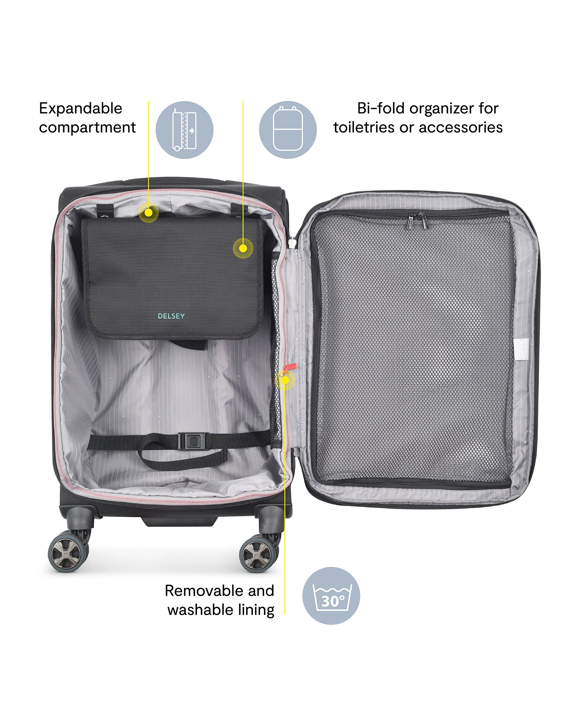 Helium DLX 22" Spinner Carry On Suitcase — Image 3