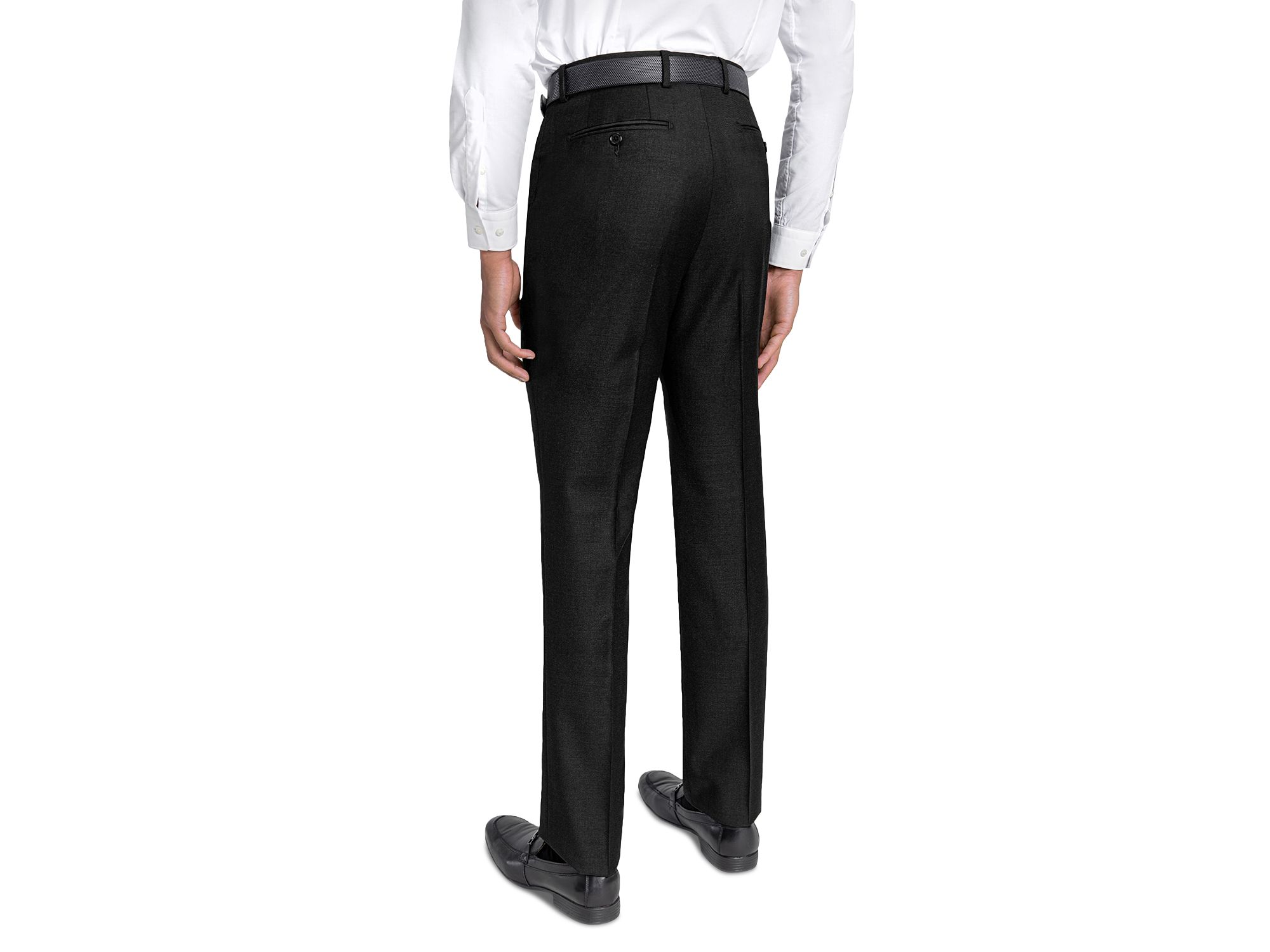Loro Piana Wool Regular Fit Dress Pants — Image 3