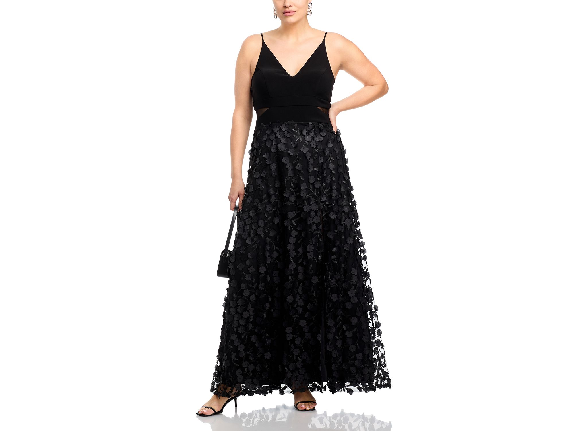Floral Applique Gown - Exclusive — Image 6