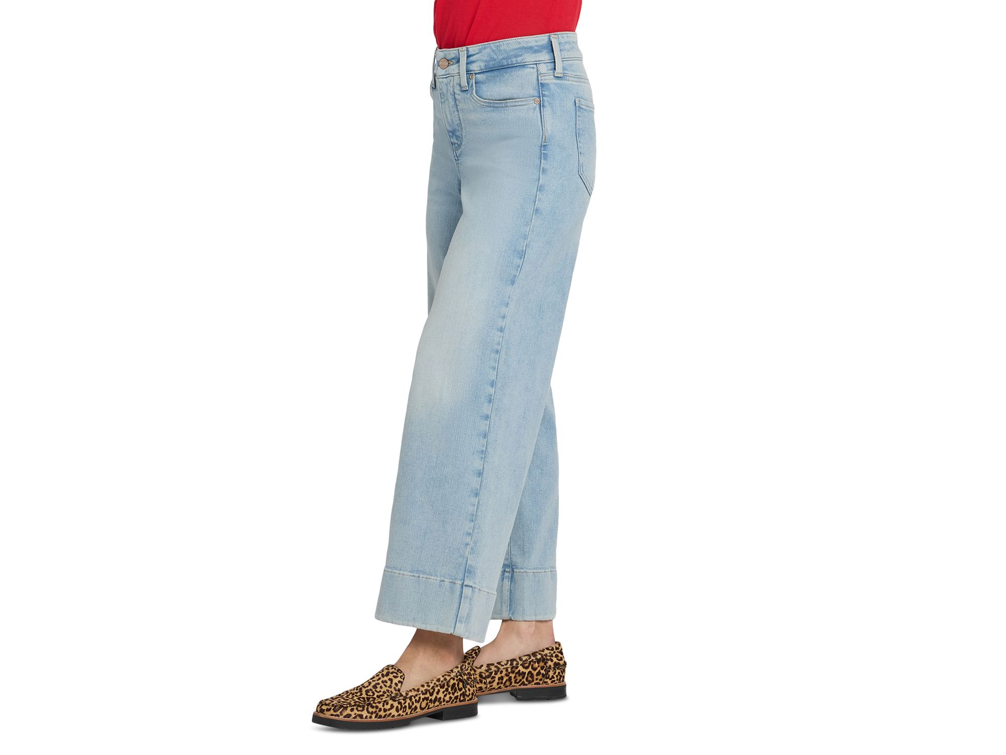 Teresa High Rise Wide Leg Ankle Jeans in Keys View — Image 3