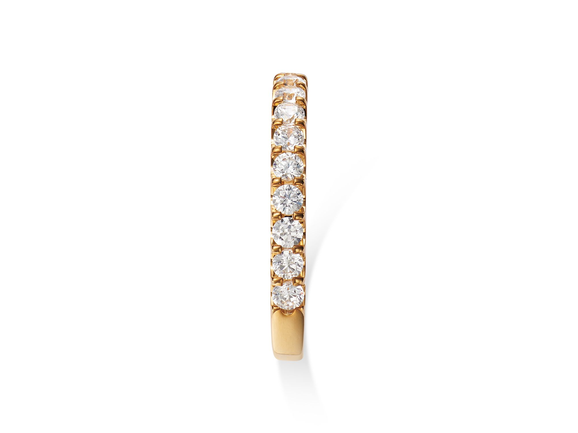 Round Cut Certified Diamond Band in 14K Yellow Gold, 0.50 tcw — Image 4