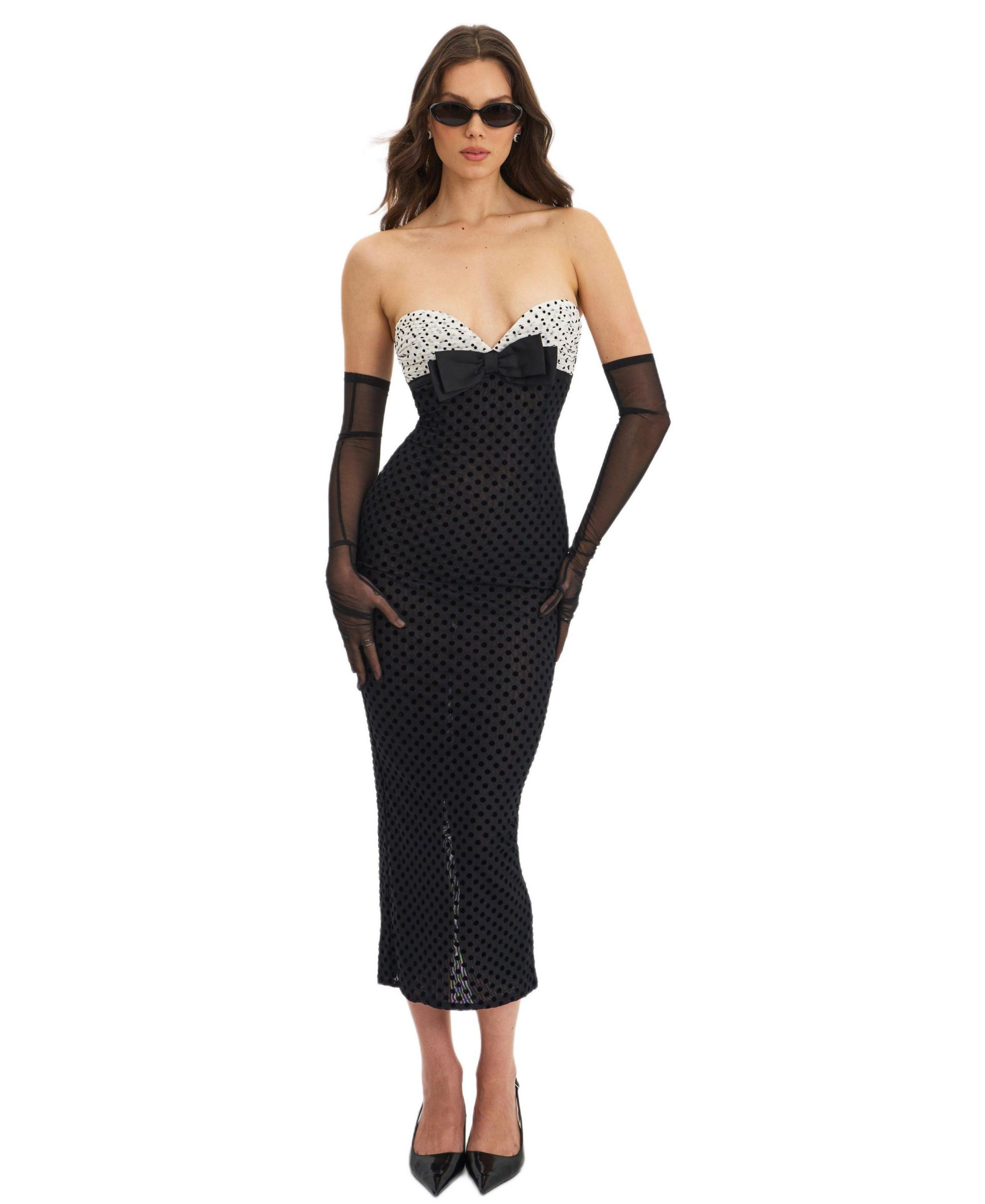 Faith Polka Dot Sweetheart Maxi Dress — Image 5