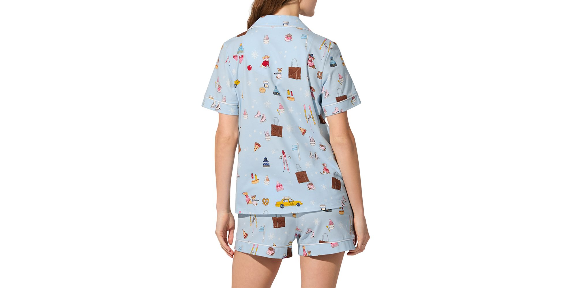 Printed Short Pajama Set - Exclusive — Image 7