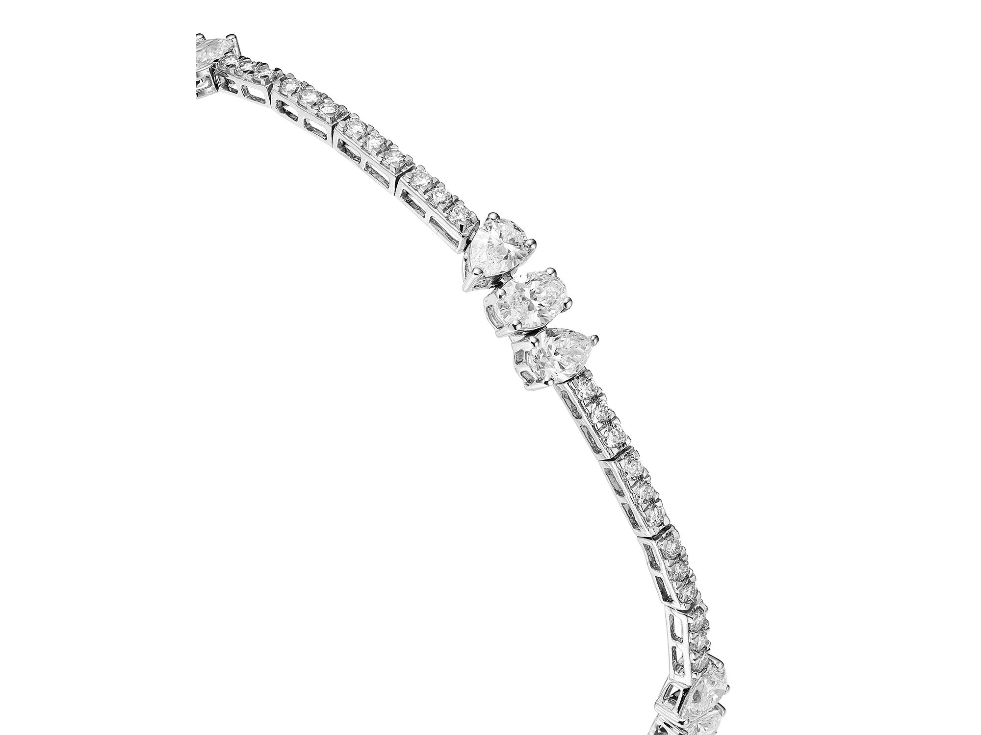 Luxe Collection Certified Lab Grown Diamond Flexible Bracelet in 14K White Gold, 4.75 tcw — Image 3