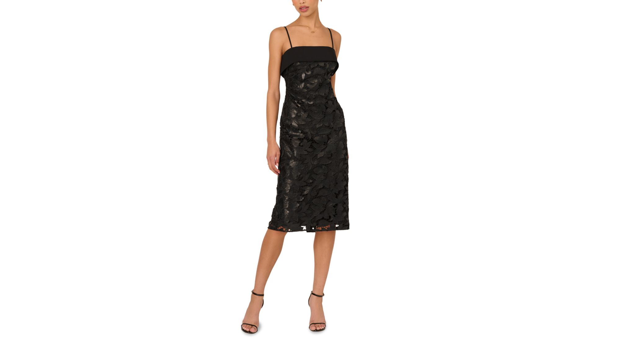 Lace Midi Dress - Image 1