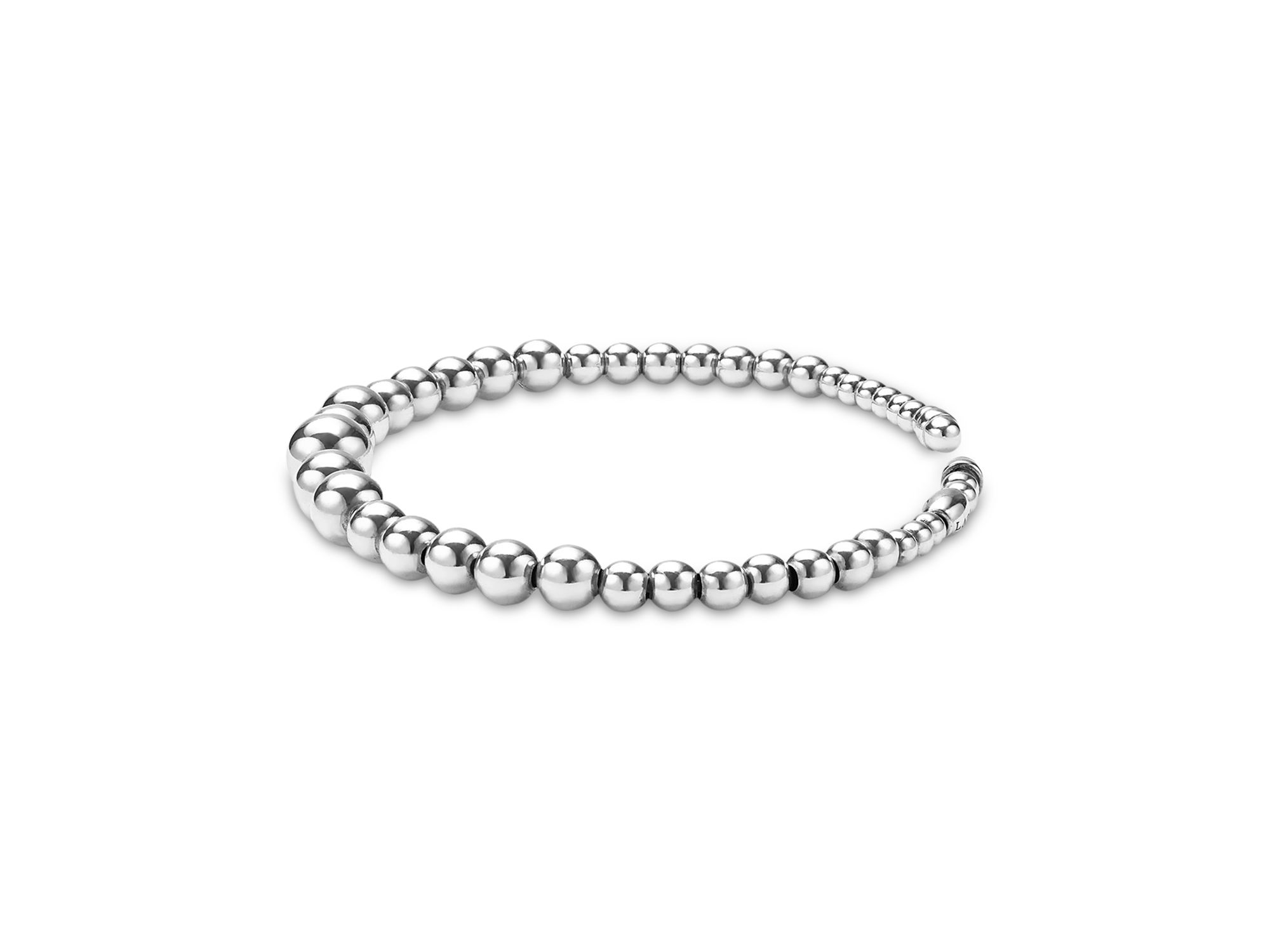 Sterling Caviar Bubbly Beaded Cuff Bracelet — Image 4