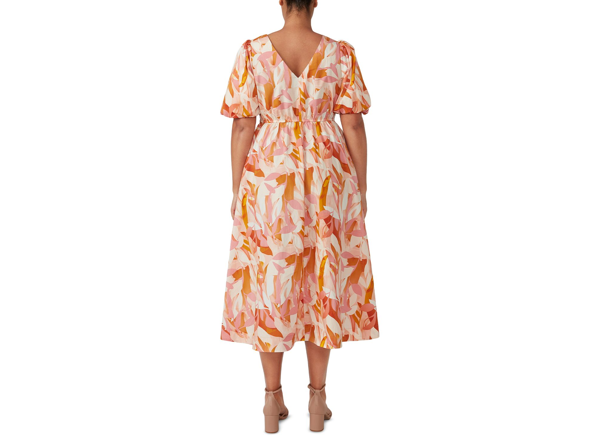 Aura Cascade Midi Dress — Image 4