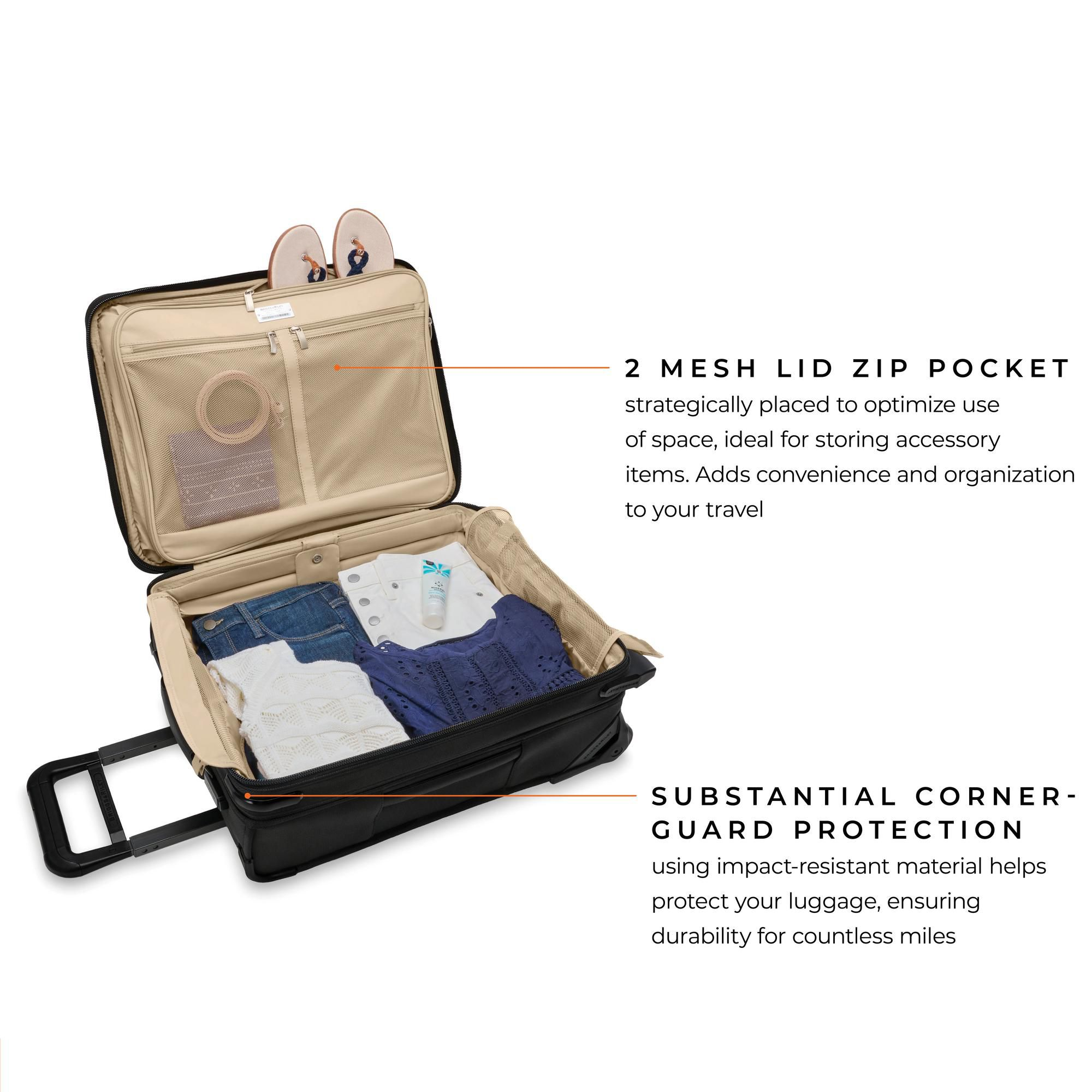 Baseline Global 2 Wheel Carry On Suitcase — Image 8