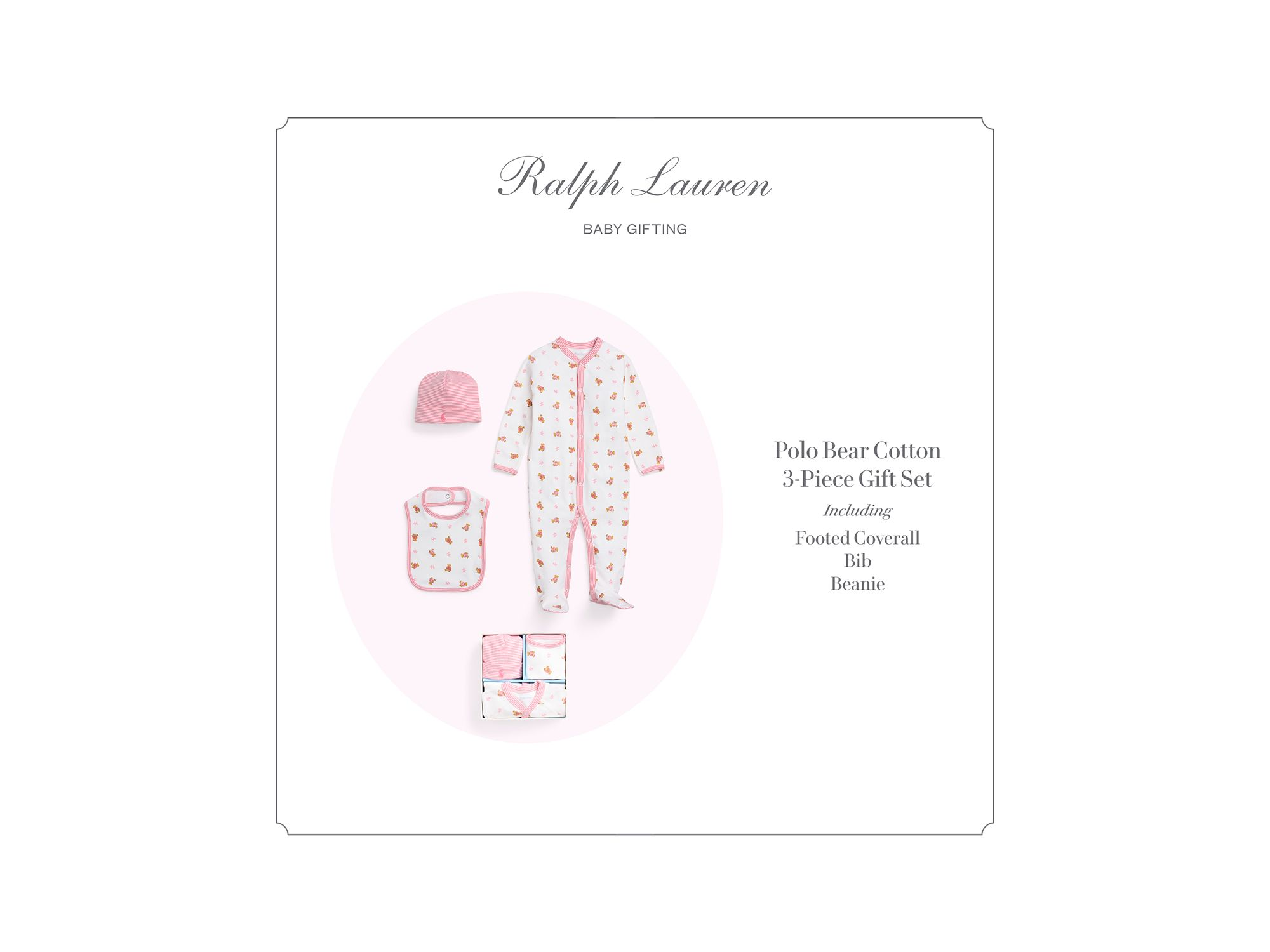 Girls' Cotton 3-Piece Gift Set - Baby — Image 3