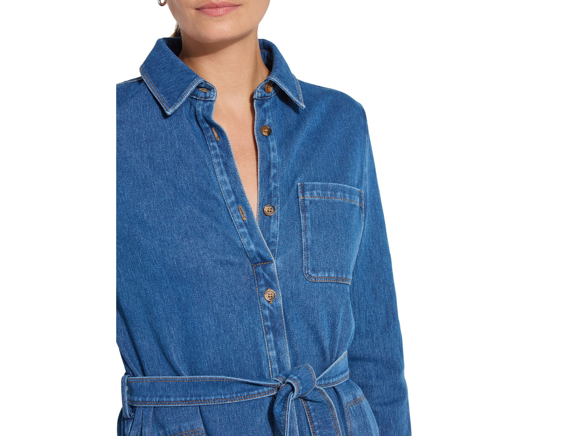 Denim Schiffer Dress — Image 3