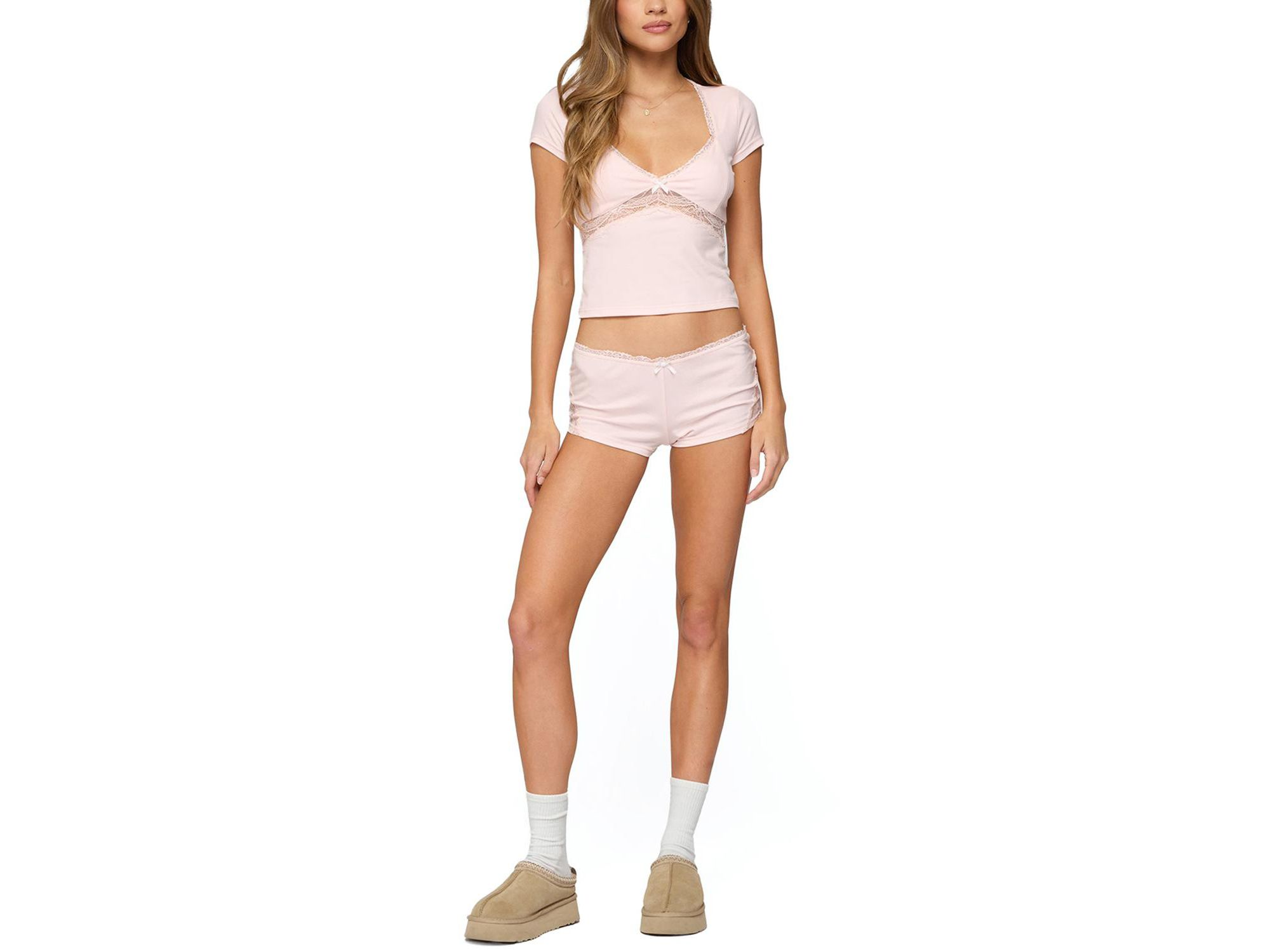 Arcadia Lacey V Neck Top — Image 3