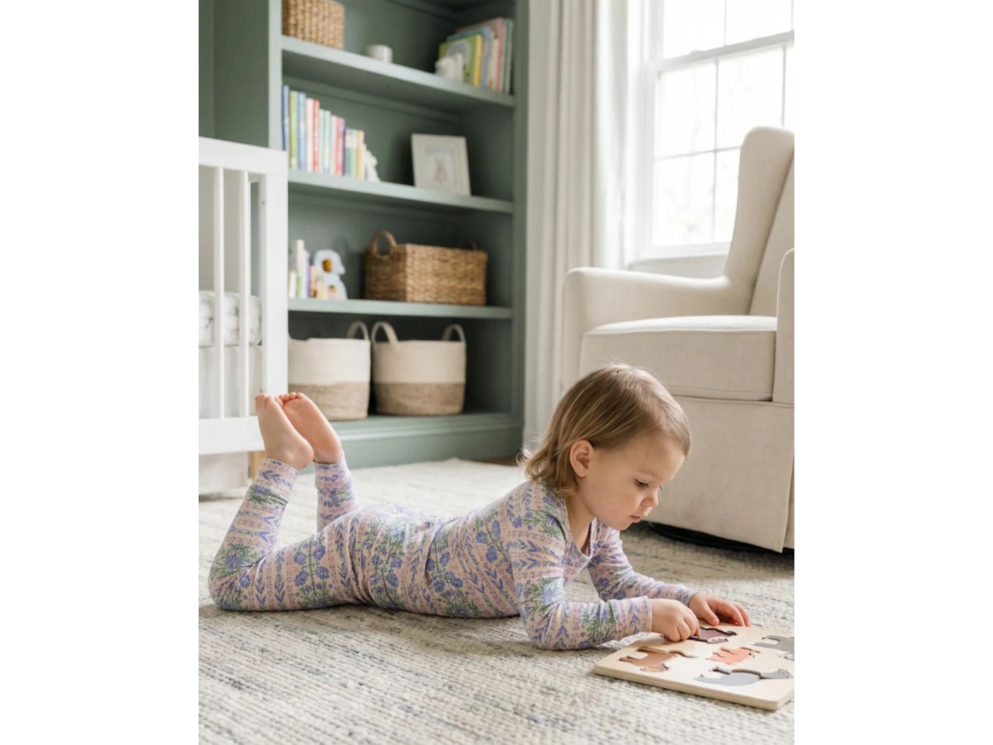 Girls' Spring Cascade Pajama Set - Baby, Little Kid — Image 4
