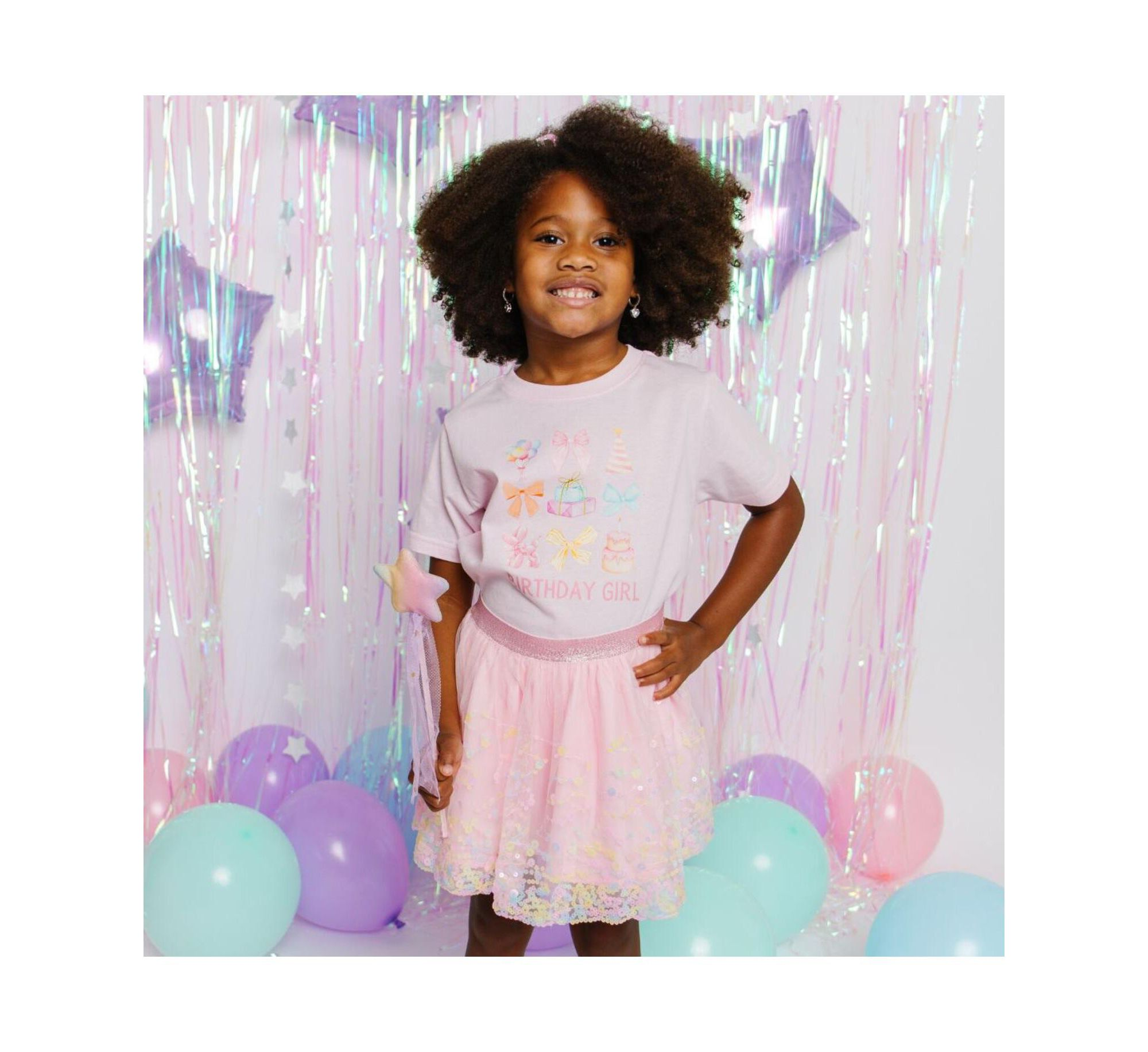 Girls' Birthday Girl Cutie Short Sleeve T-Shirt - Baby — Image 3