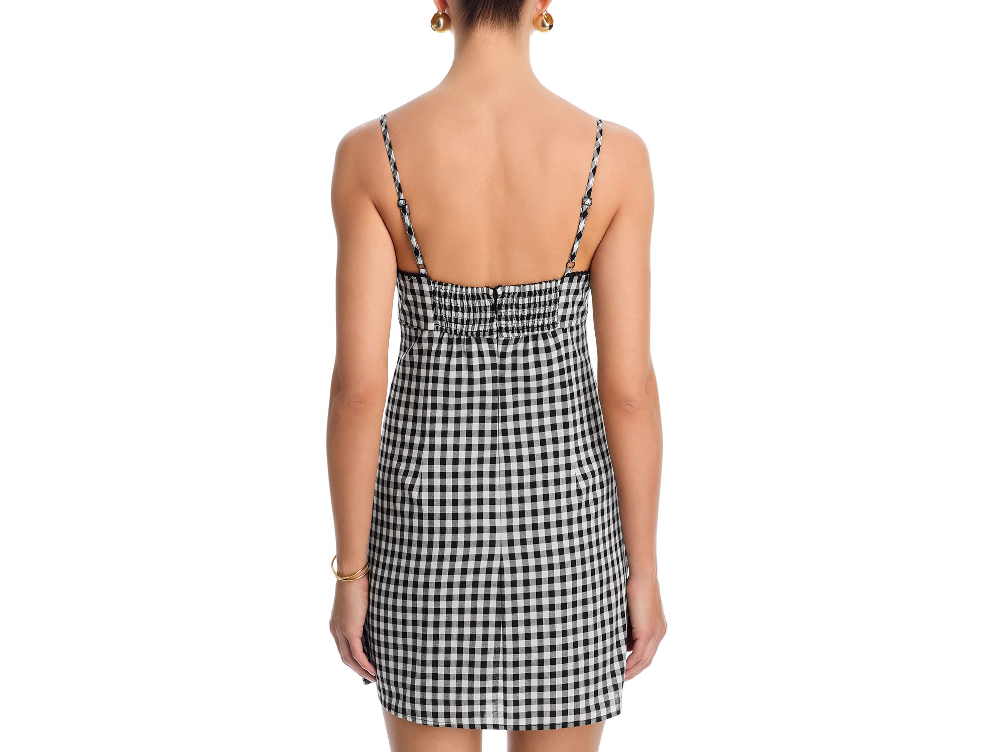 Gingham Mini Dress - Exclusive — Image 3
