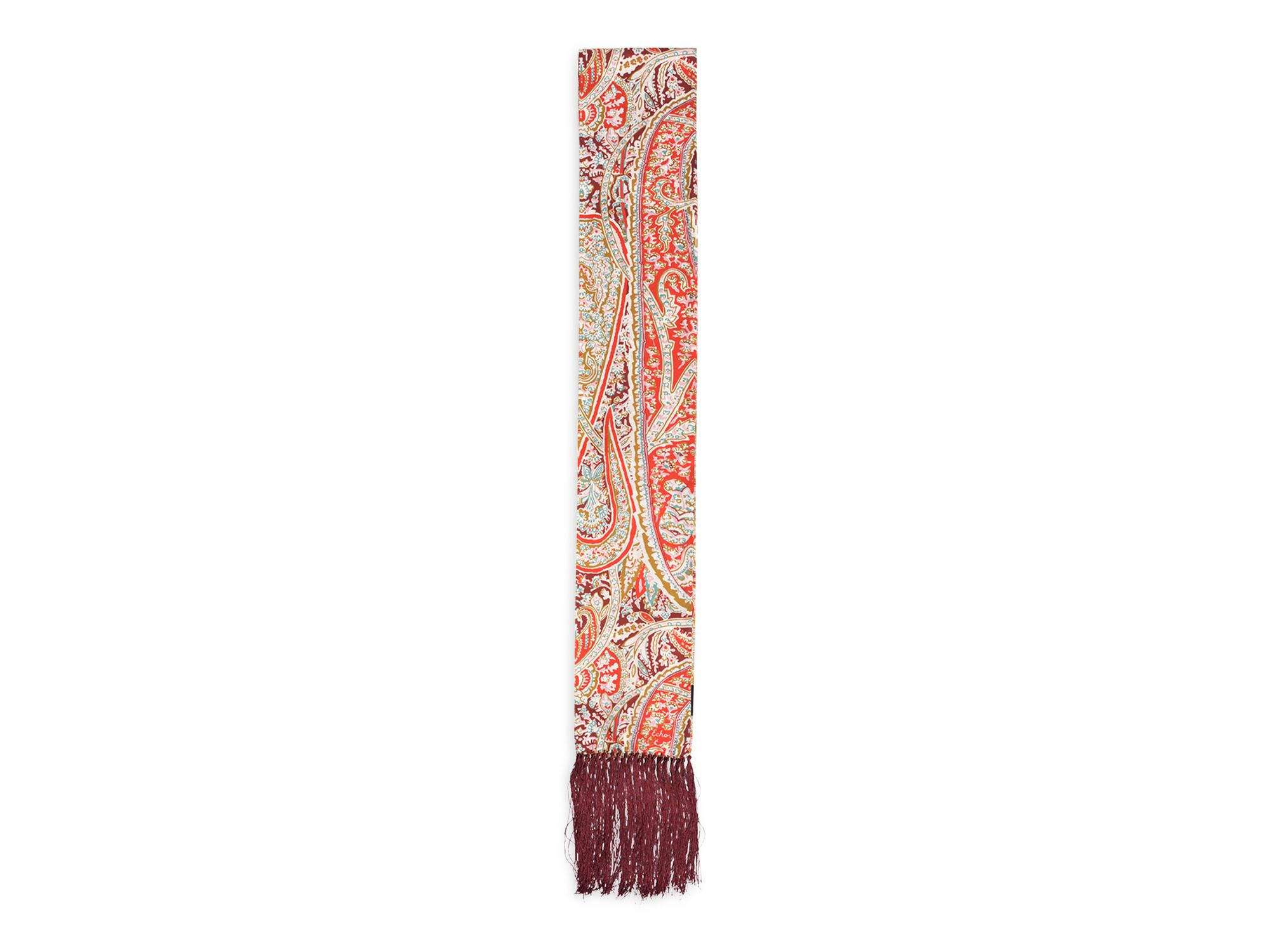 Paisley Tubular Silk Scarf — Image 3