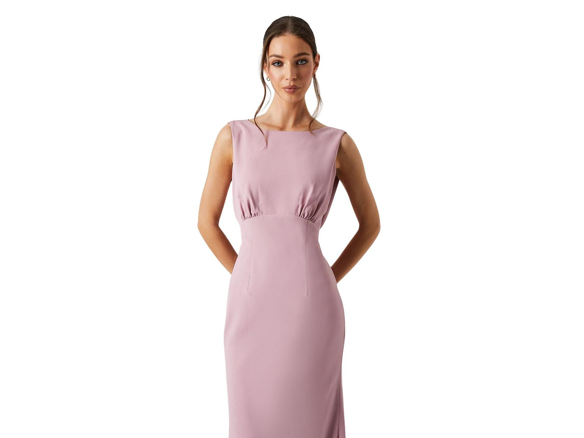 Cowl Back Maxi Bridesmaid Dress — Image 3