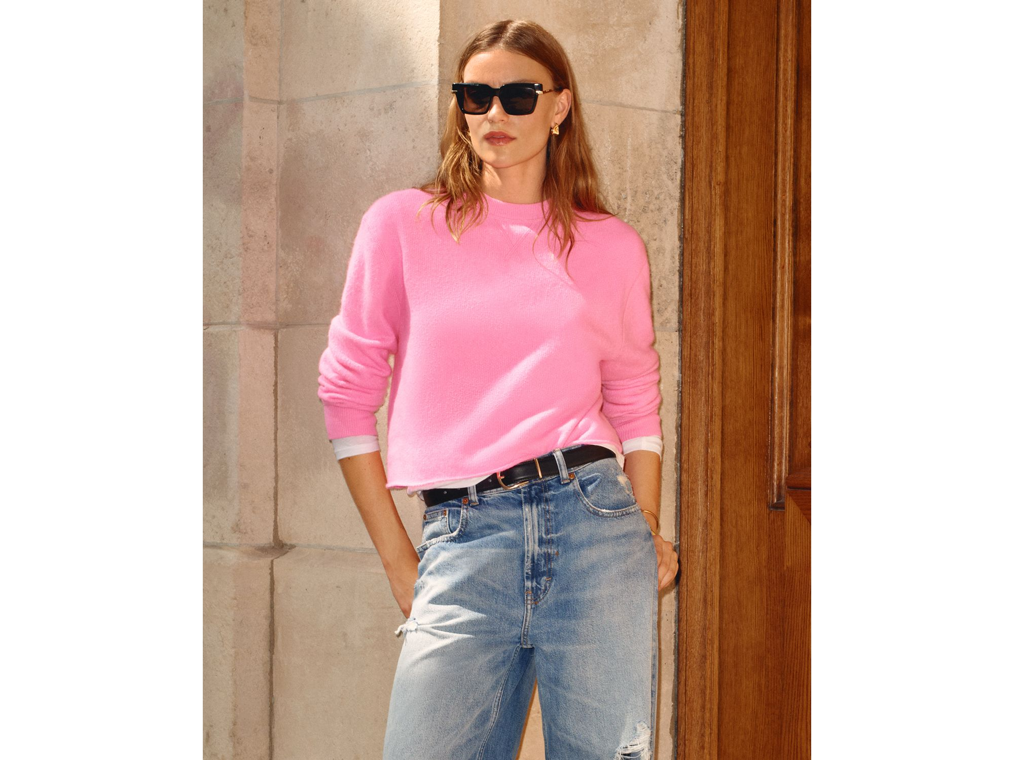 100% Cashmere Cropped Sweater - Exclusive — Image 3