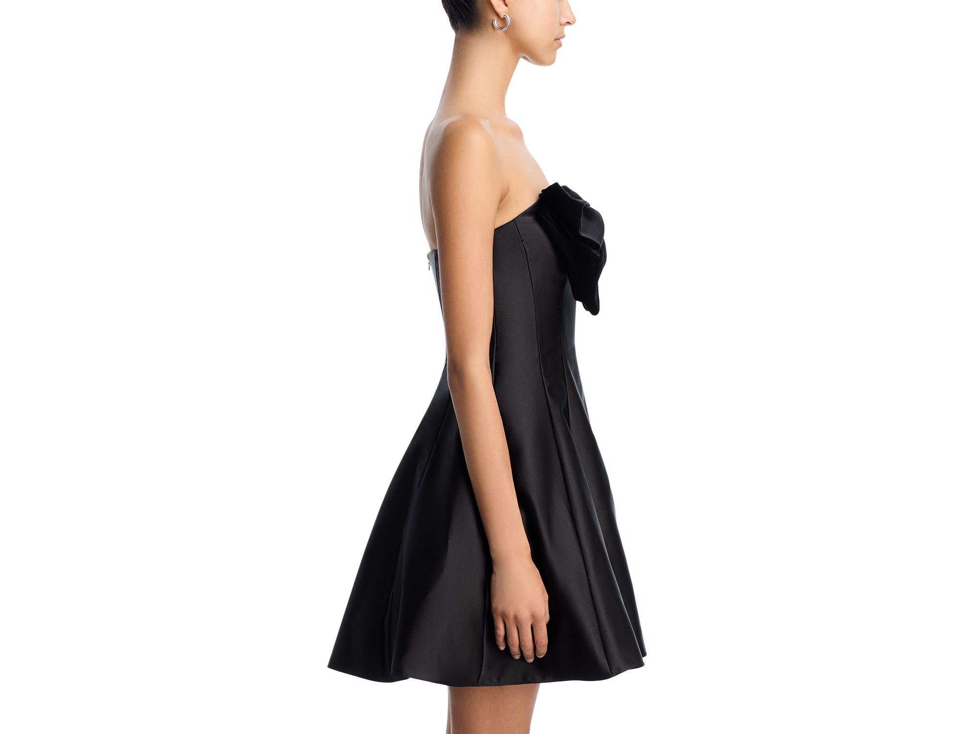 Velvet Bow Mini Dress - Exclusive — Image 4