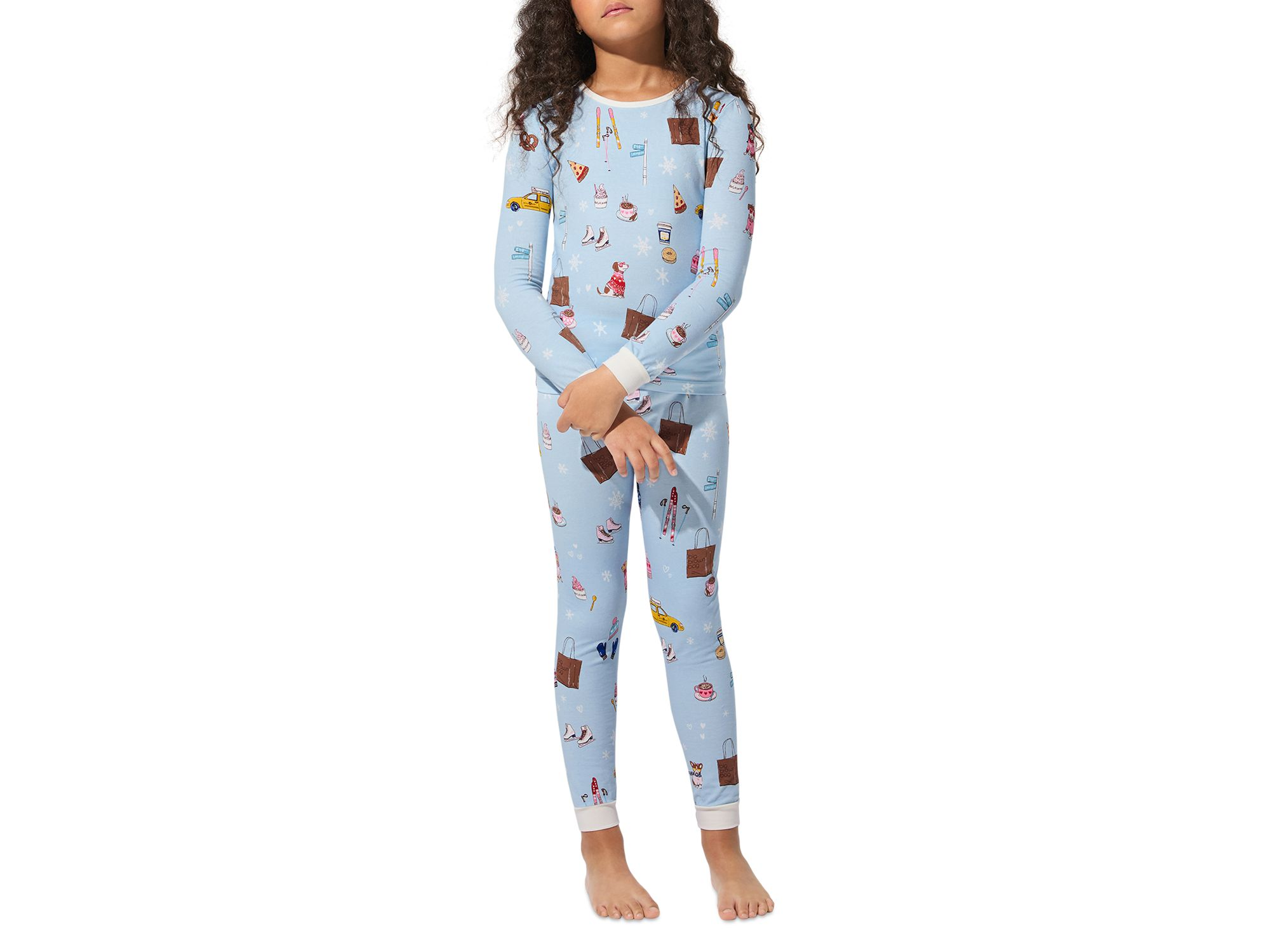 Unisex Long Sleeved Pajama Set, Little Kid, Big Kid - Exclusive — Image 6