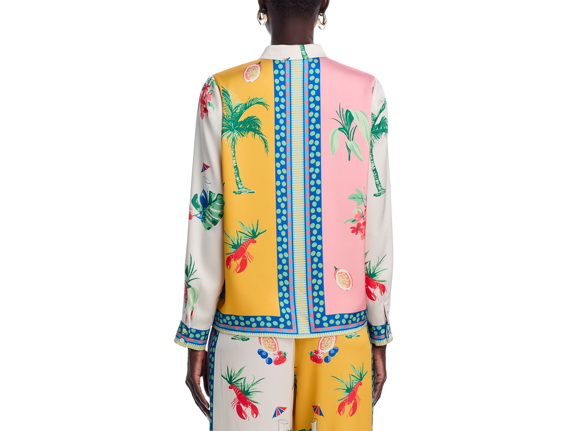 Printed Long Sleeve Blouse - Exclusive — Image 4