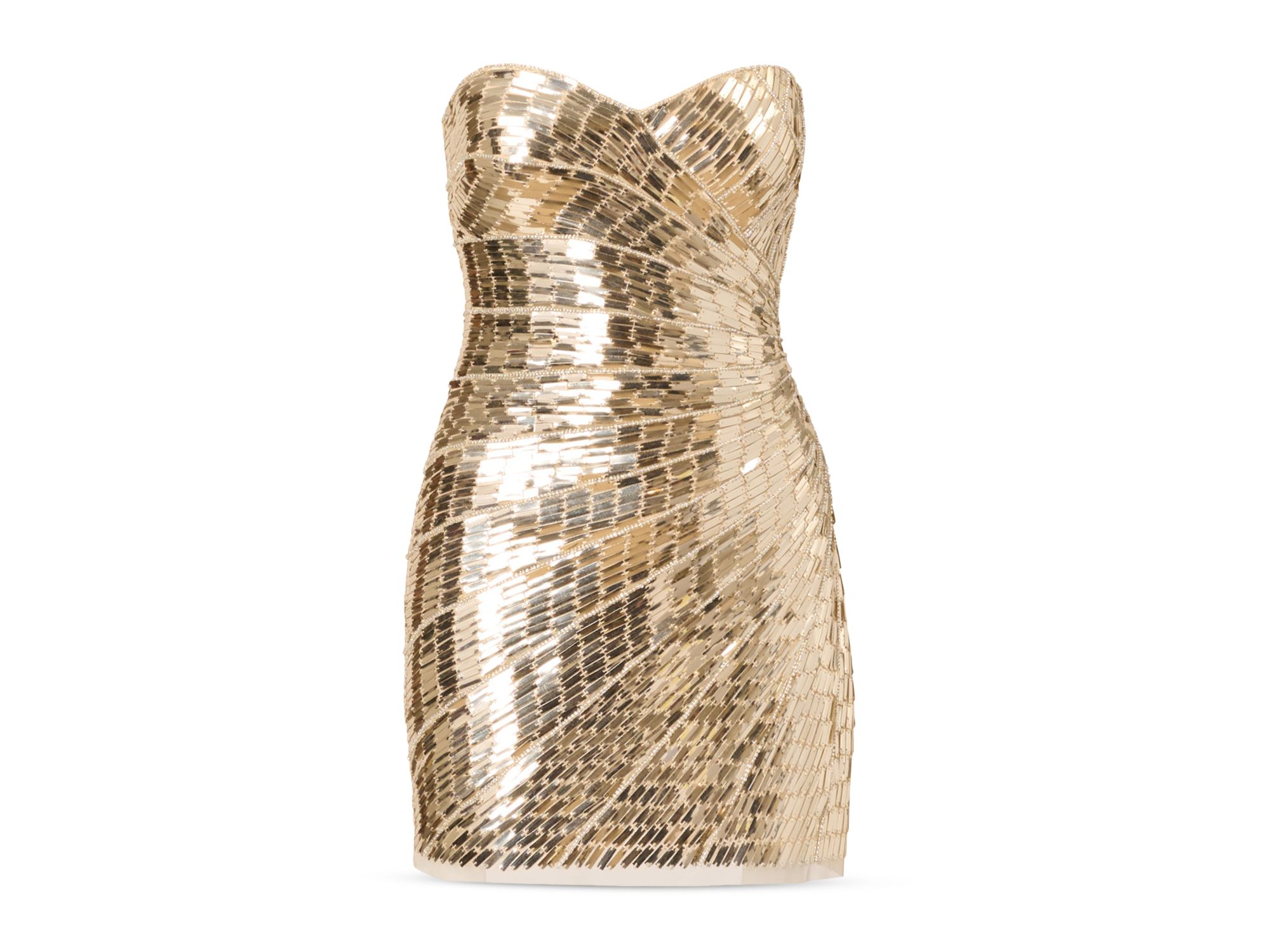 Beaded Strapless Dress — Image 5