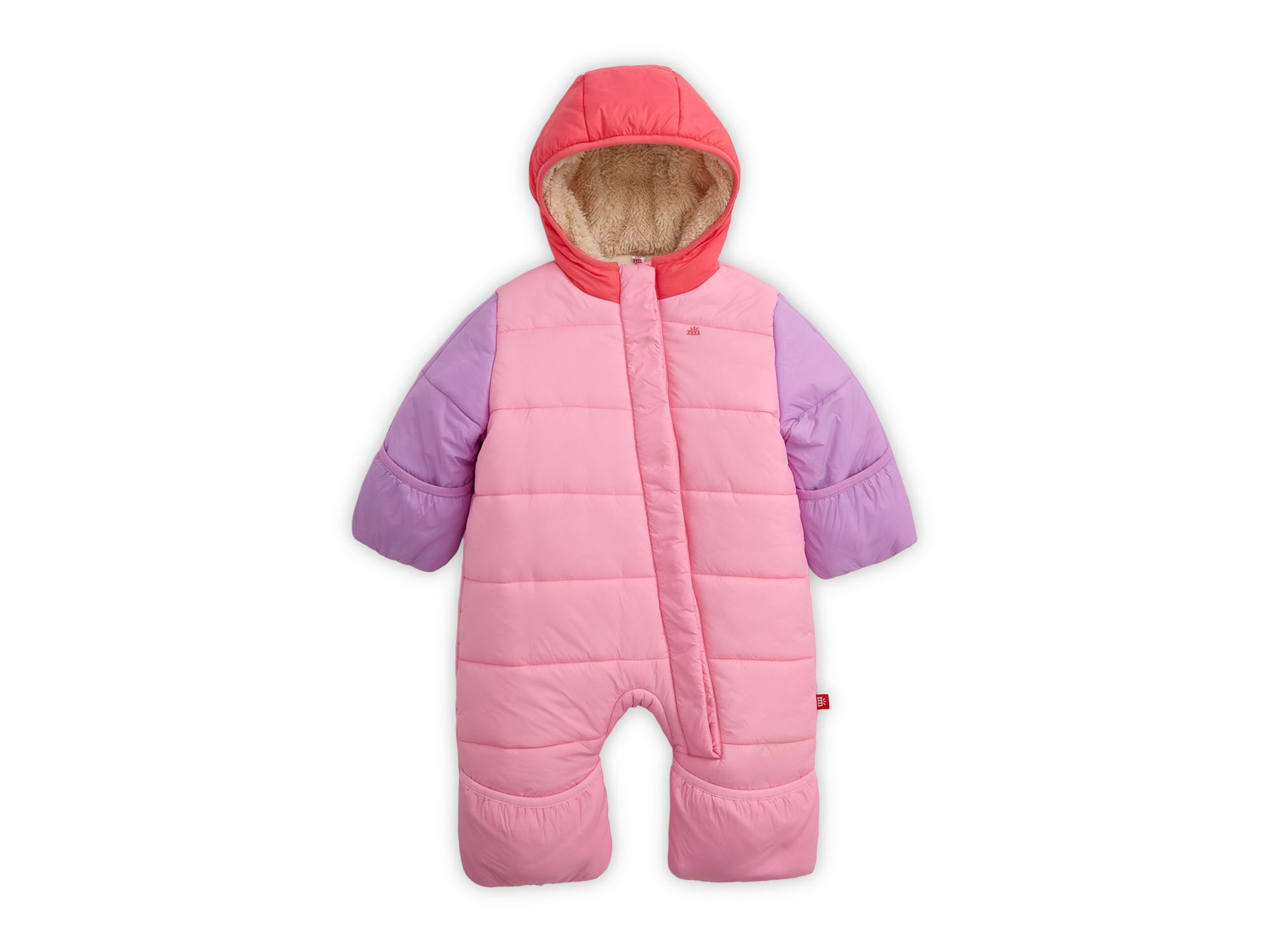 Girls' Rose Quartz Color Blocked Pram Suit - Baby — Image 4