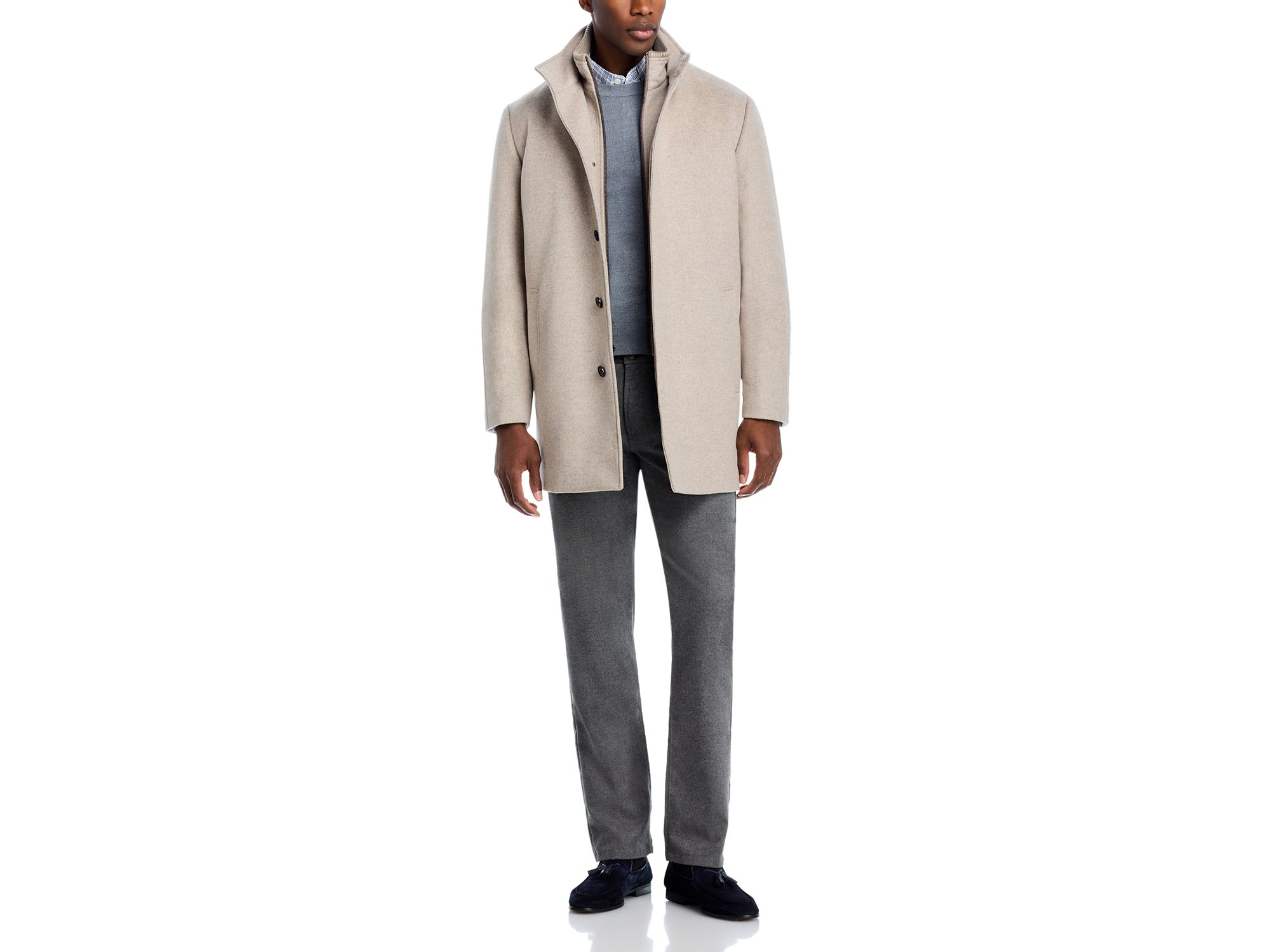 Mont Royal Wool & Cashmere Regular Fit Car Coat — Image 7